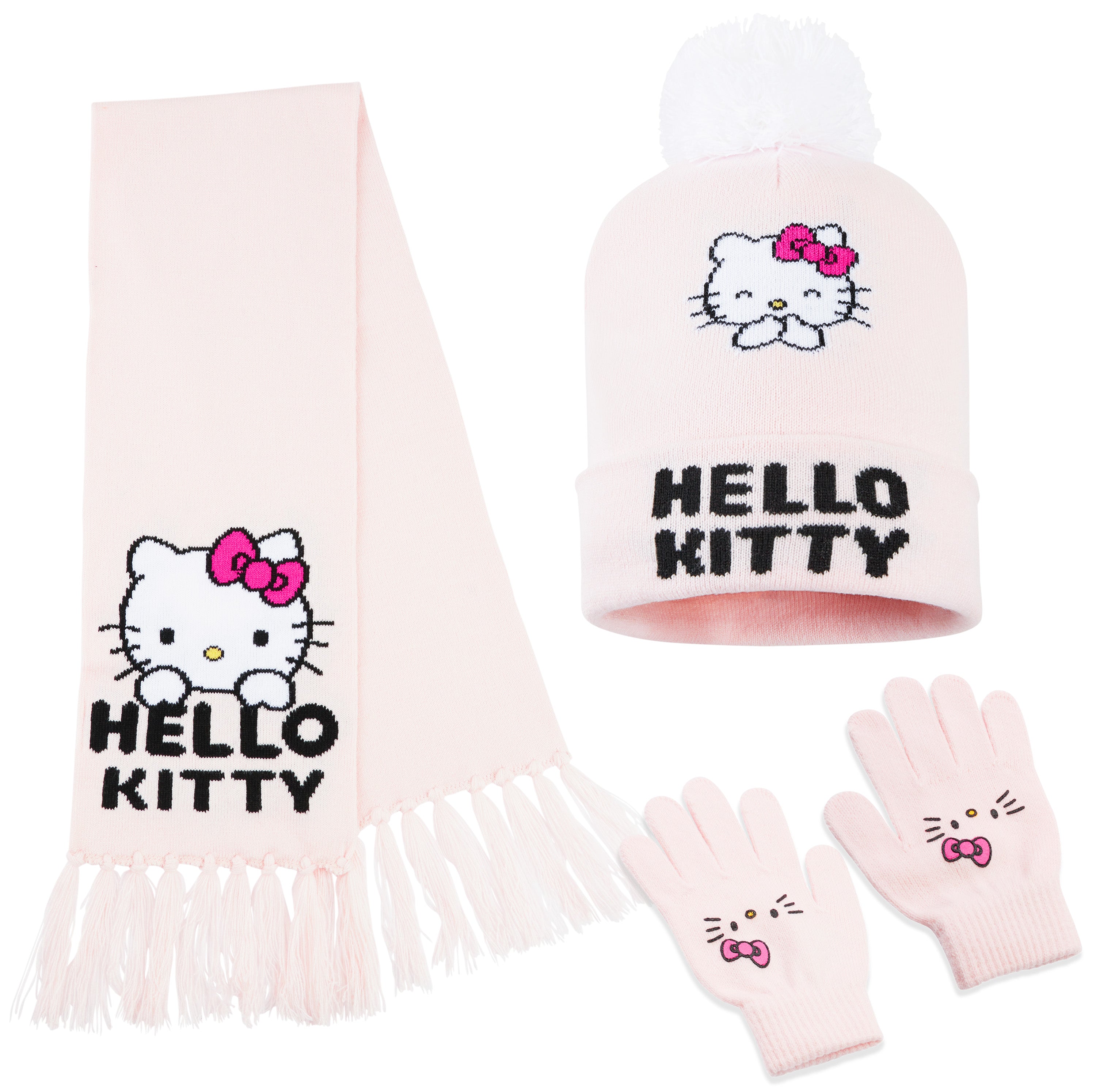 hello-kitty-ensemble-hiver-fille-bonnet-charpe-gants-4-12-ans image 1