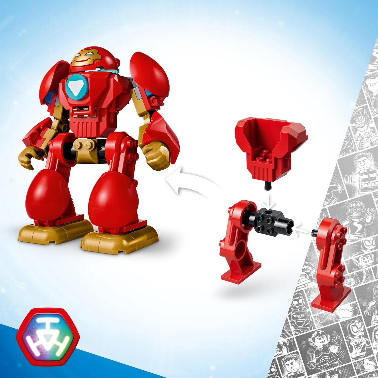 lego-marvel-11209-ultron-contre-iron-man-jeu-construction-96-pi-ces image 5
