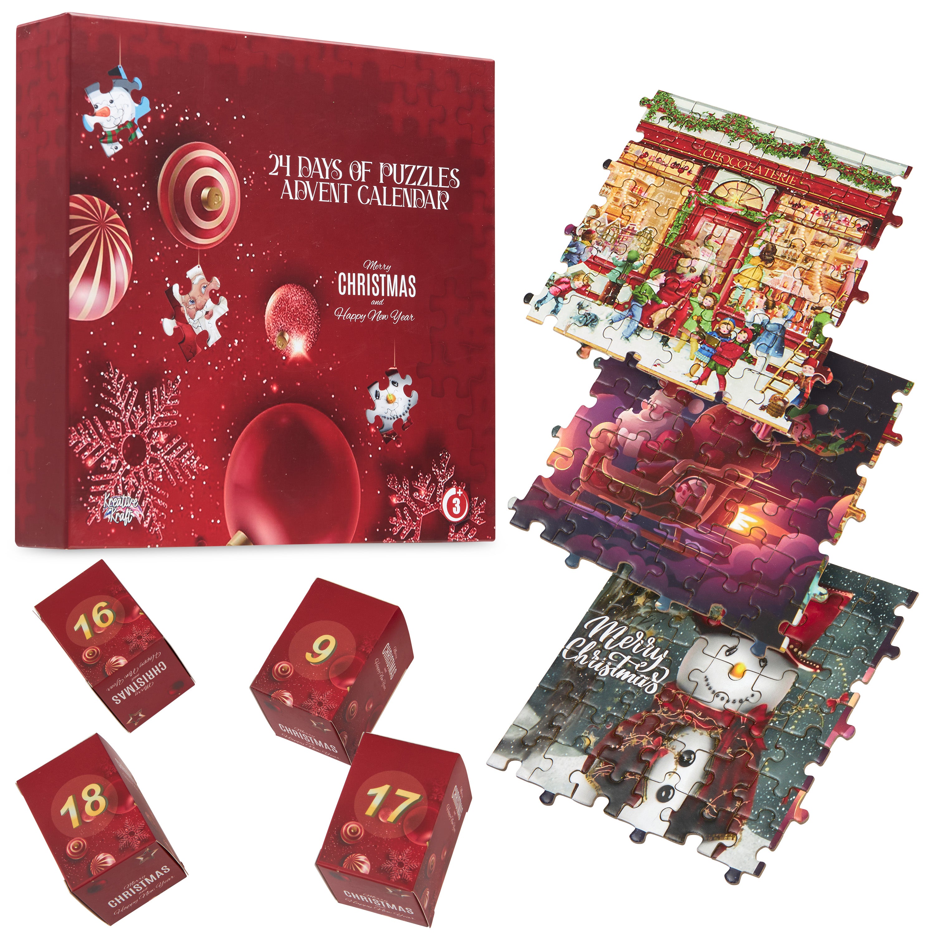 kreativekraft-puzzle-calendrier-de-l-avent-2025-24-puzzles-enfant image 1