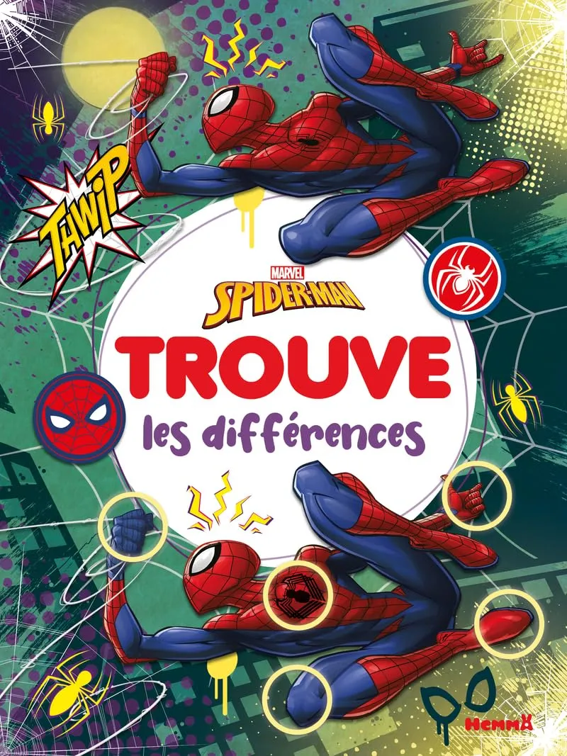 marvel-spider-man-trouve-les-diff-rences-livre-jeux-5-ans image 1