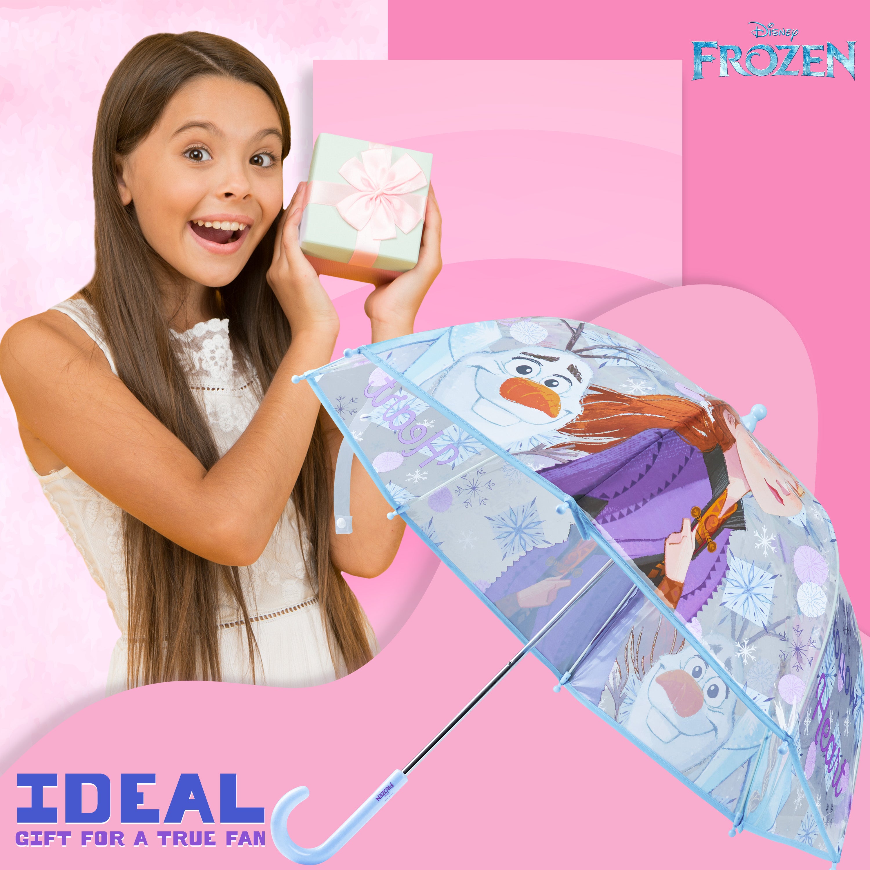 disney-reine-des-neiges-parapluie-cloche-transparent-fille image 3