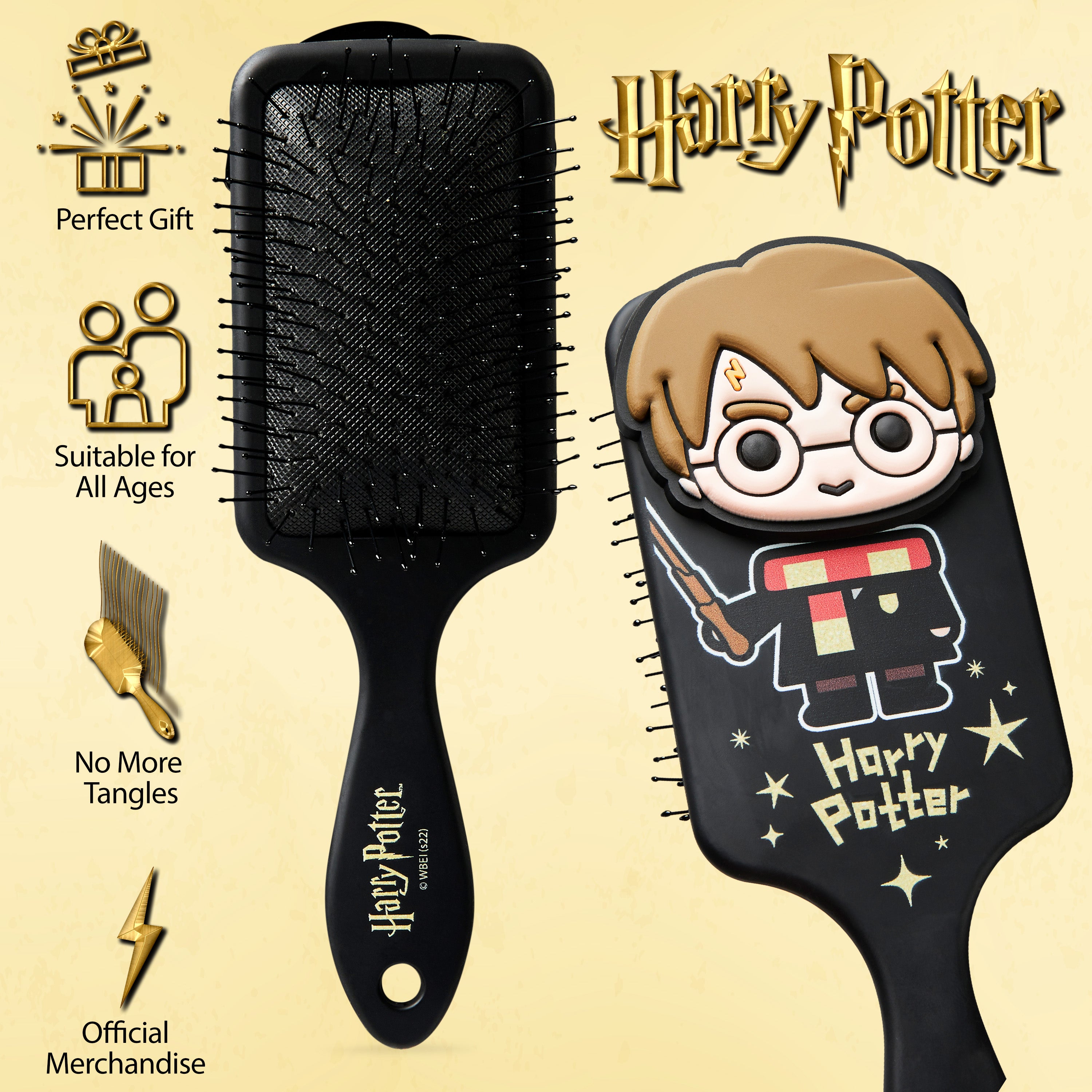 harry-potter-brosse-cheveux-d-m-lante-noire-tous-cheveux image 4