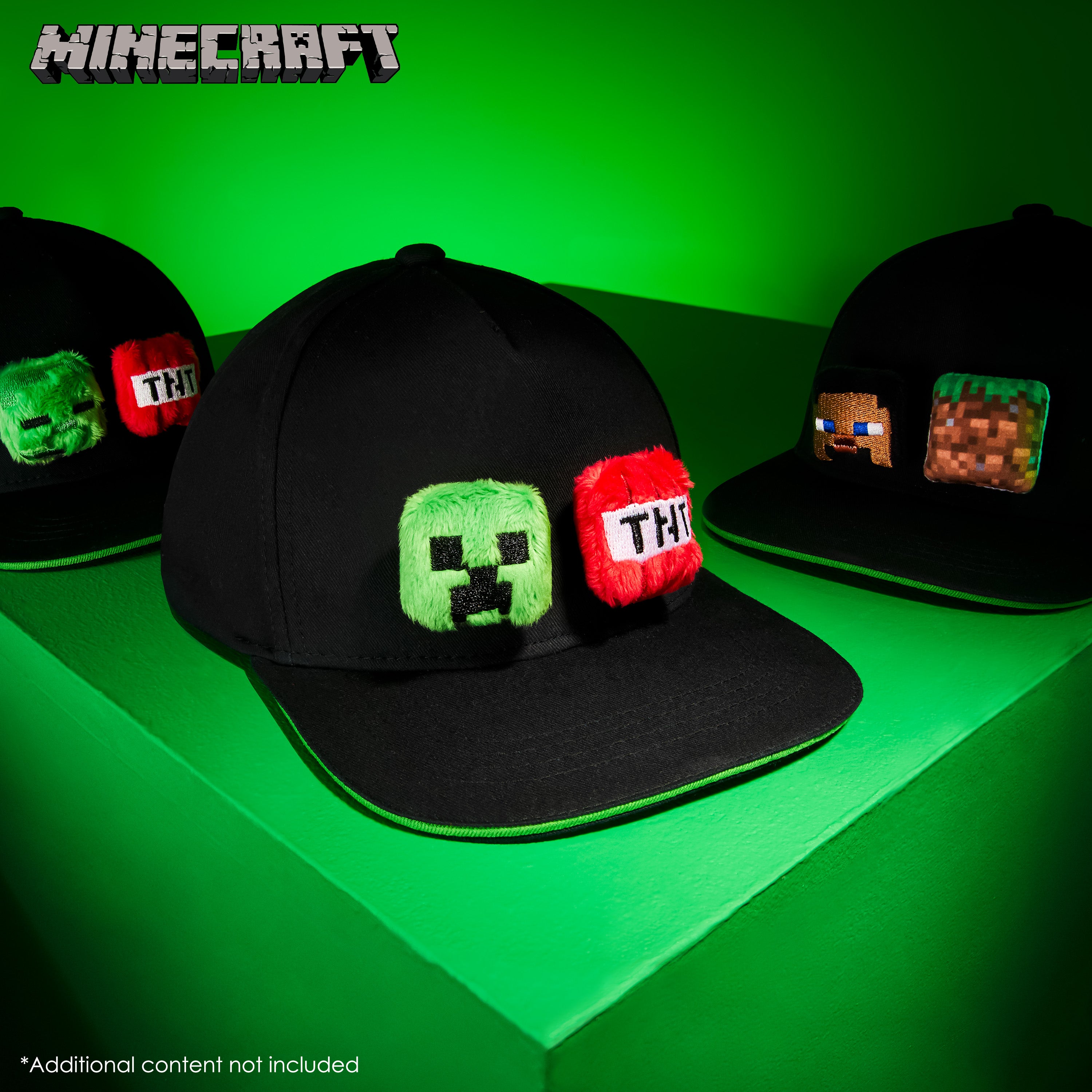 minecraft-casquette-baseball-gar-on-peluche-amovible-coton image 2