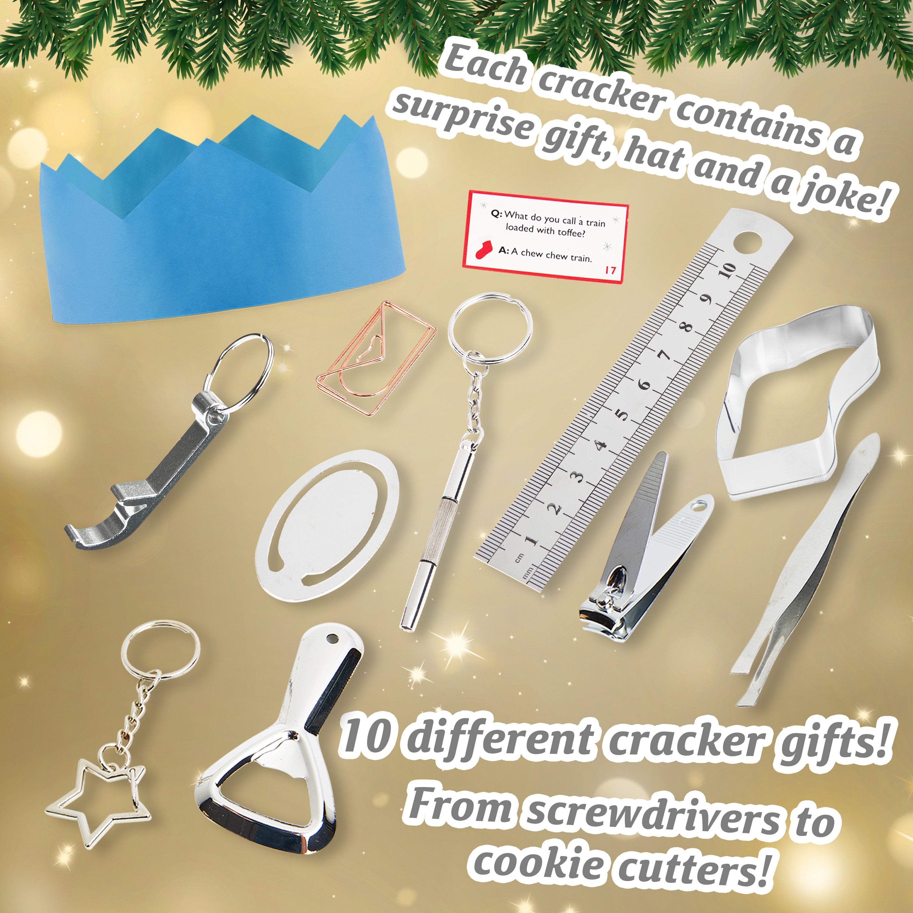 kreativekraft-crackers-no-l-deluxe-lot-6-jouets-chapeaux image 3