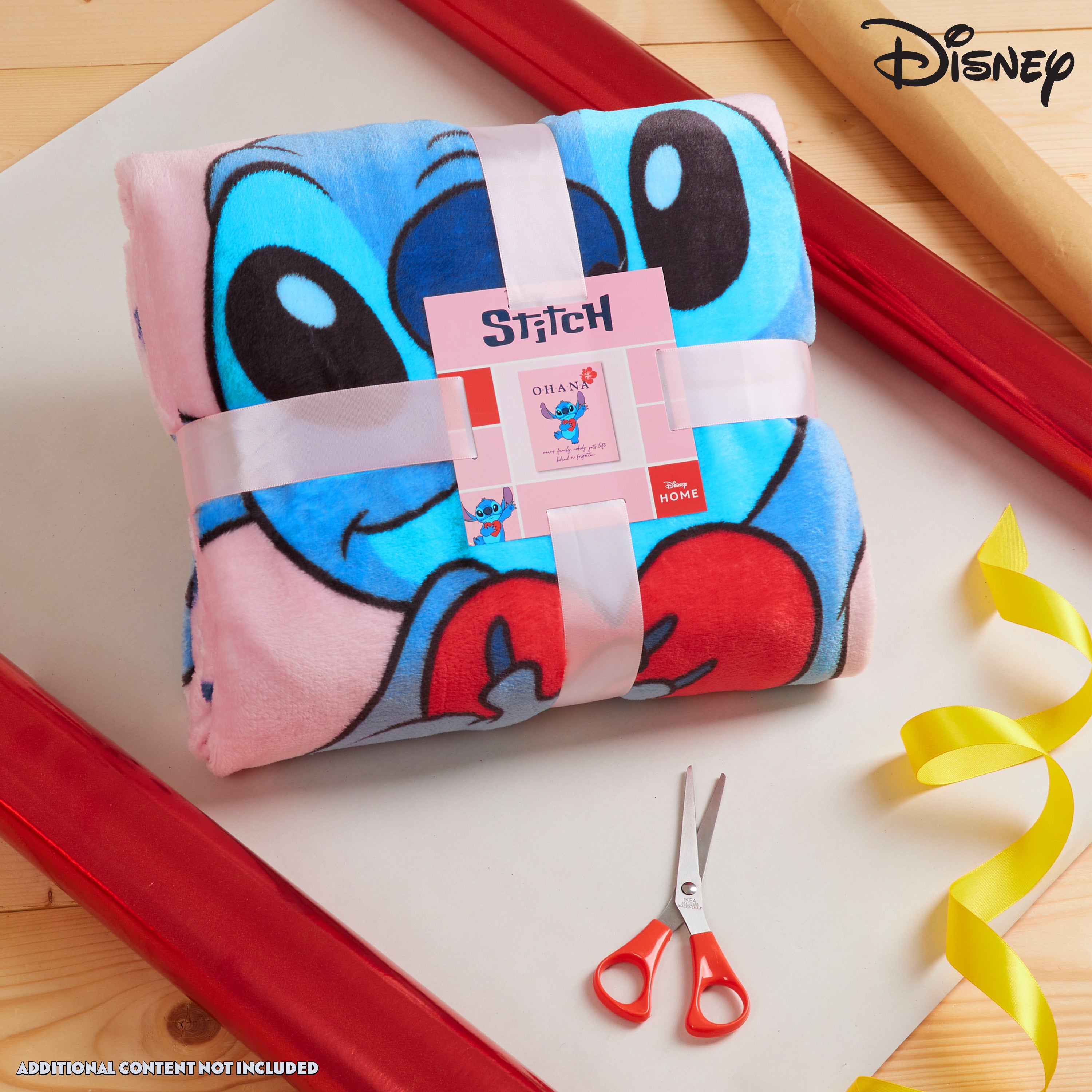 disney-stitch-plaid-polaire-rose-150-x-130-cm image 2