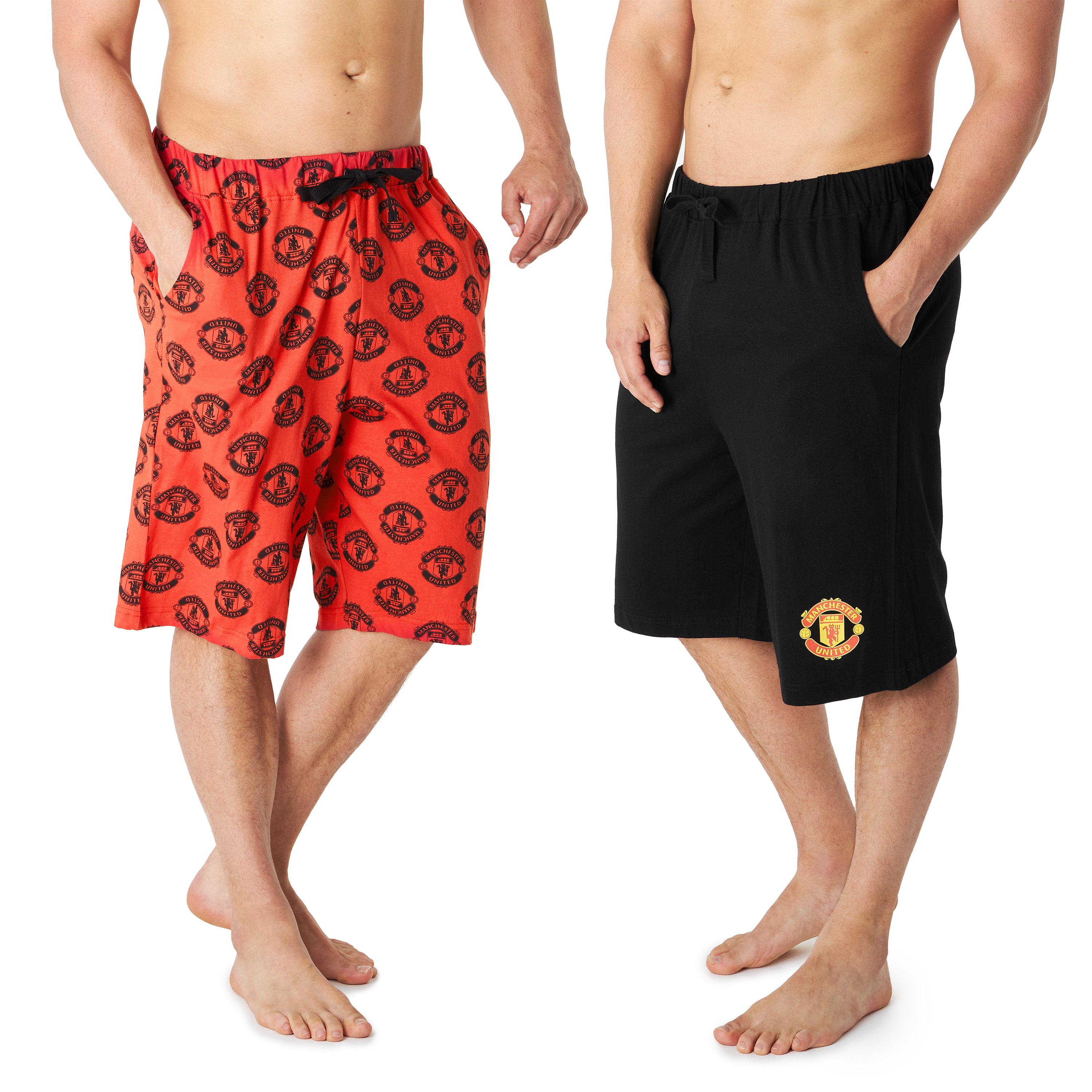 manchester-united-short-pyjama-coton-lot-2-taille-m image 1