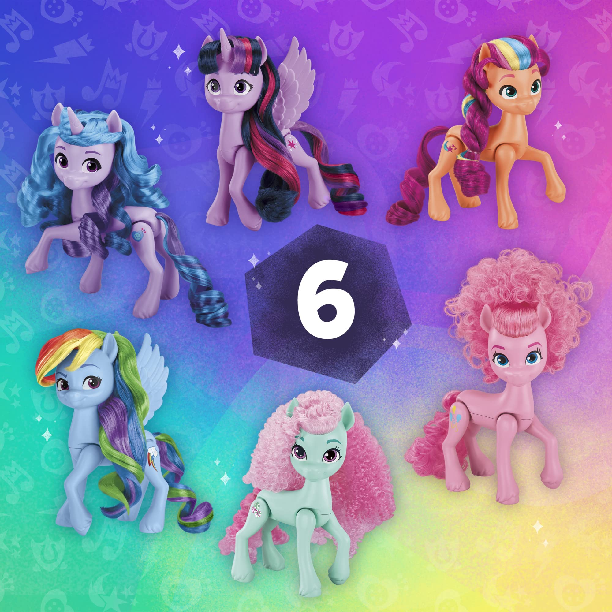 my-little-pony-amis-arc-en-ciel-coffret-6-poneys-14-cm image 4