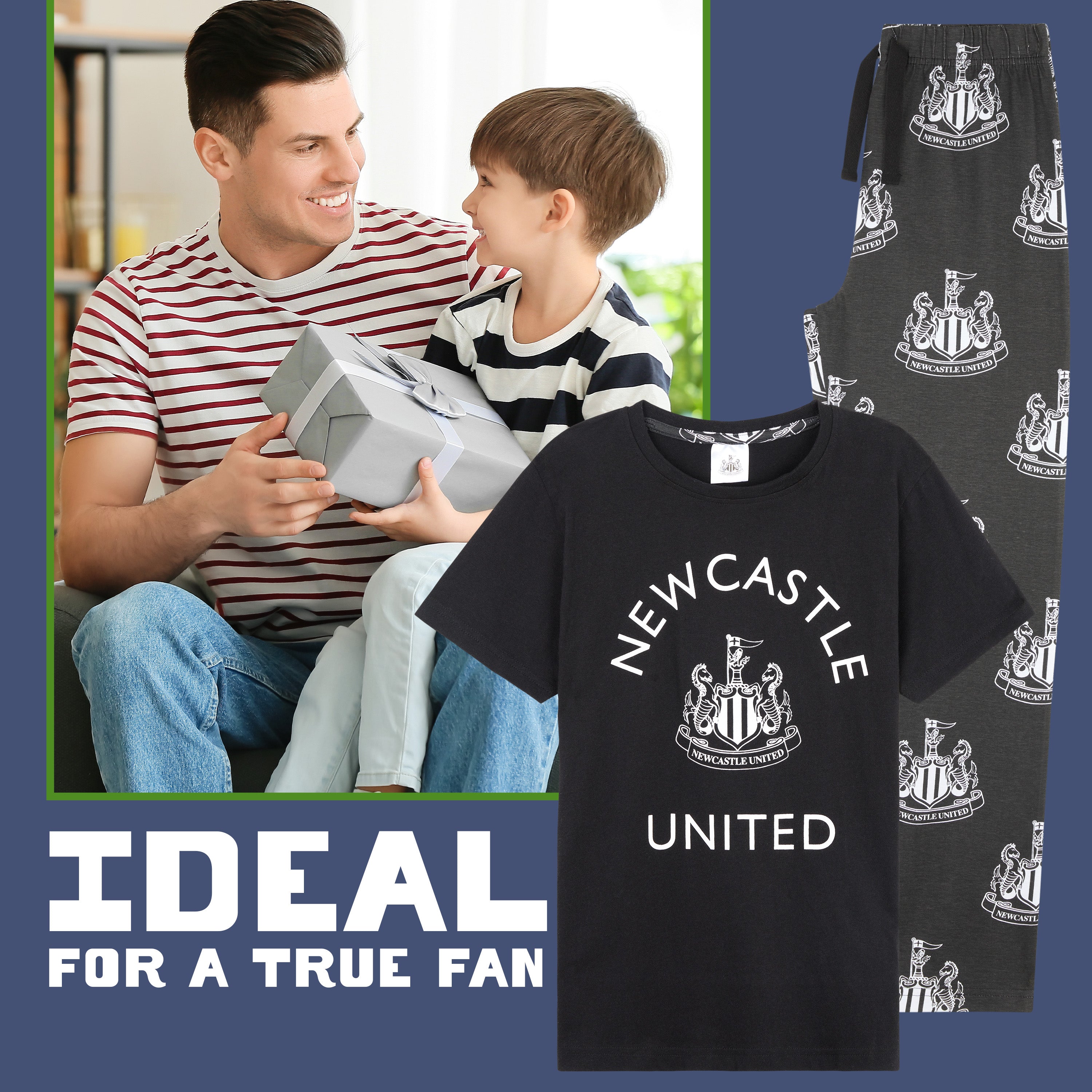 get-trend-boys-newcastle-united-pyjama-gar-on-long-noir image 2