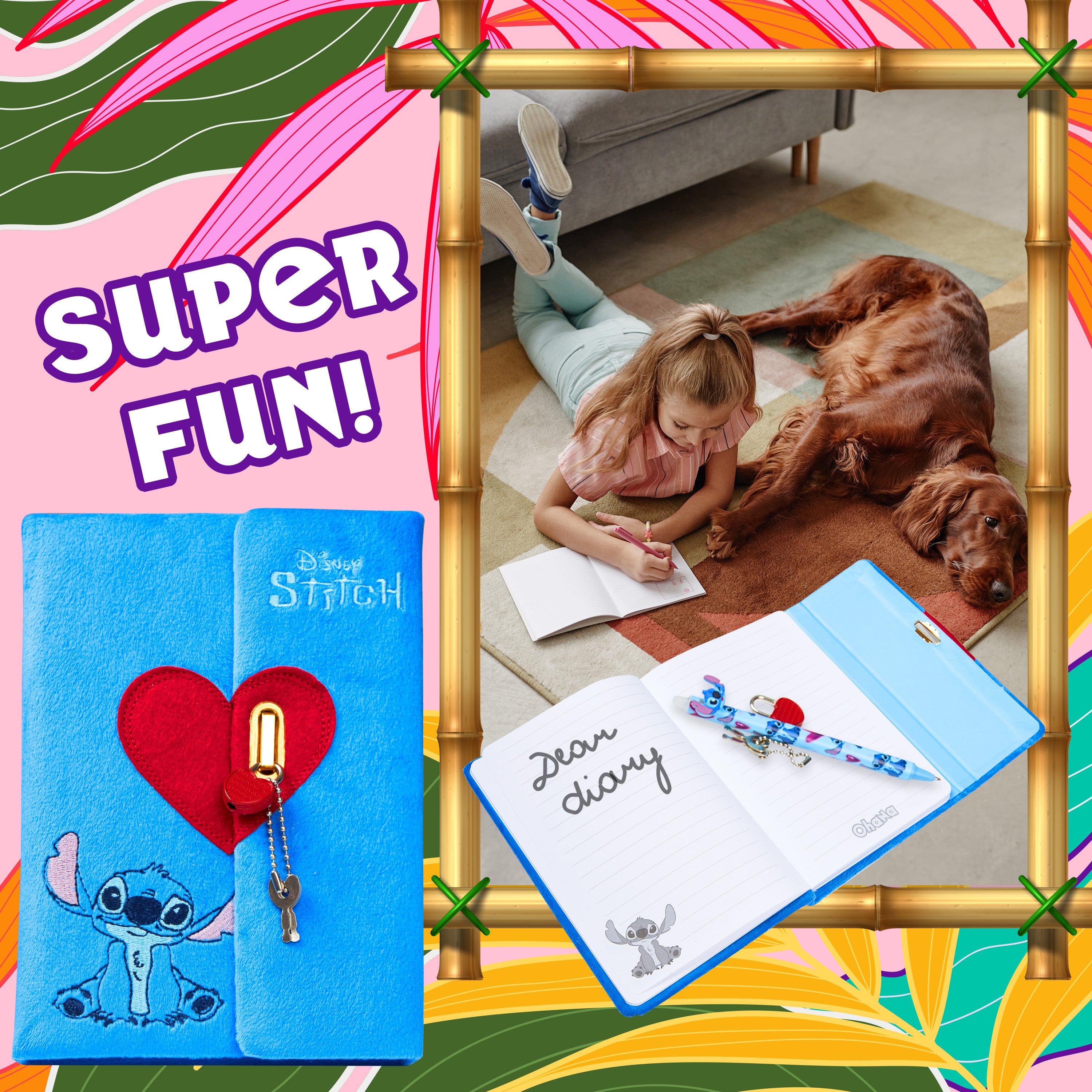 disney-stitch-journal-intime-a5-stylo-avec-cadenas image 3