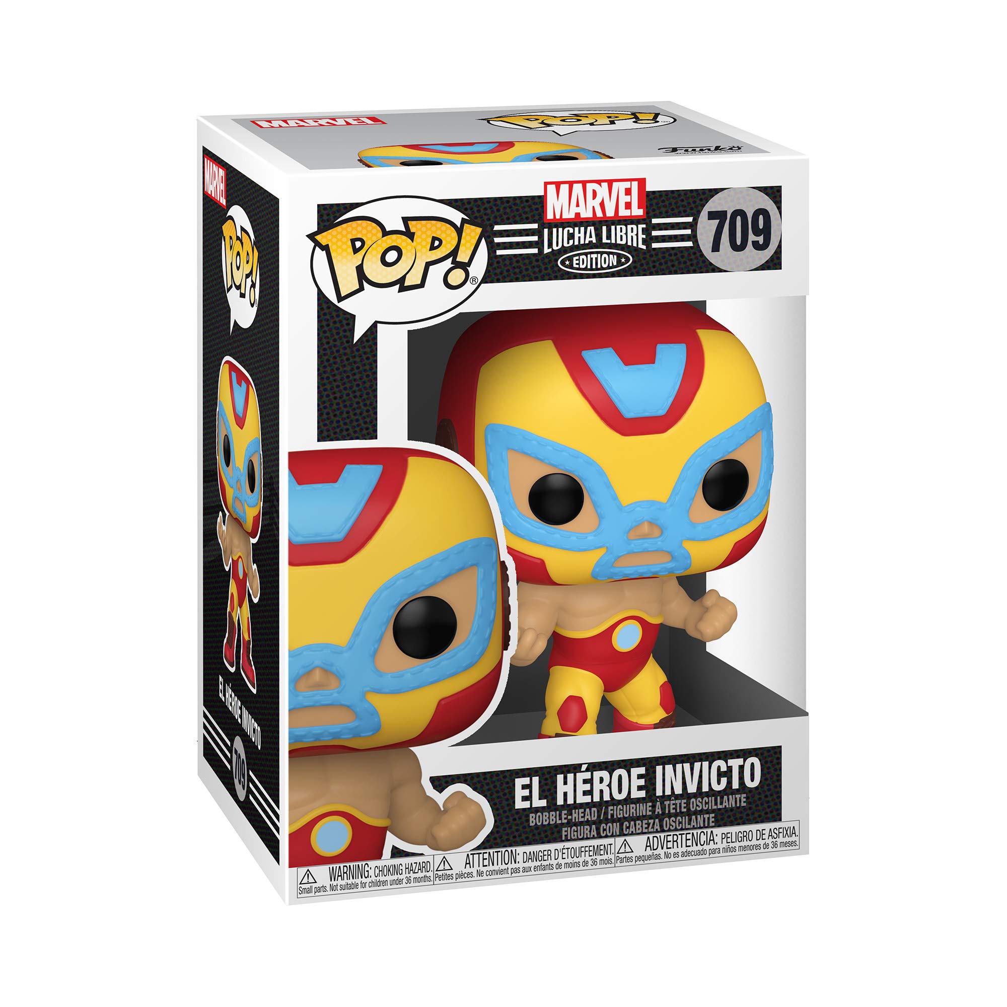 funko-pop-marvel-luchadores-iron-man-figurine-vinyle-9-5-cm image 1