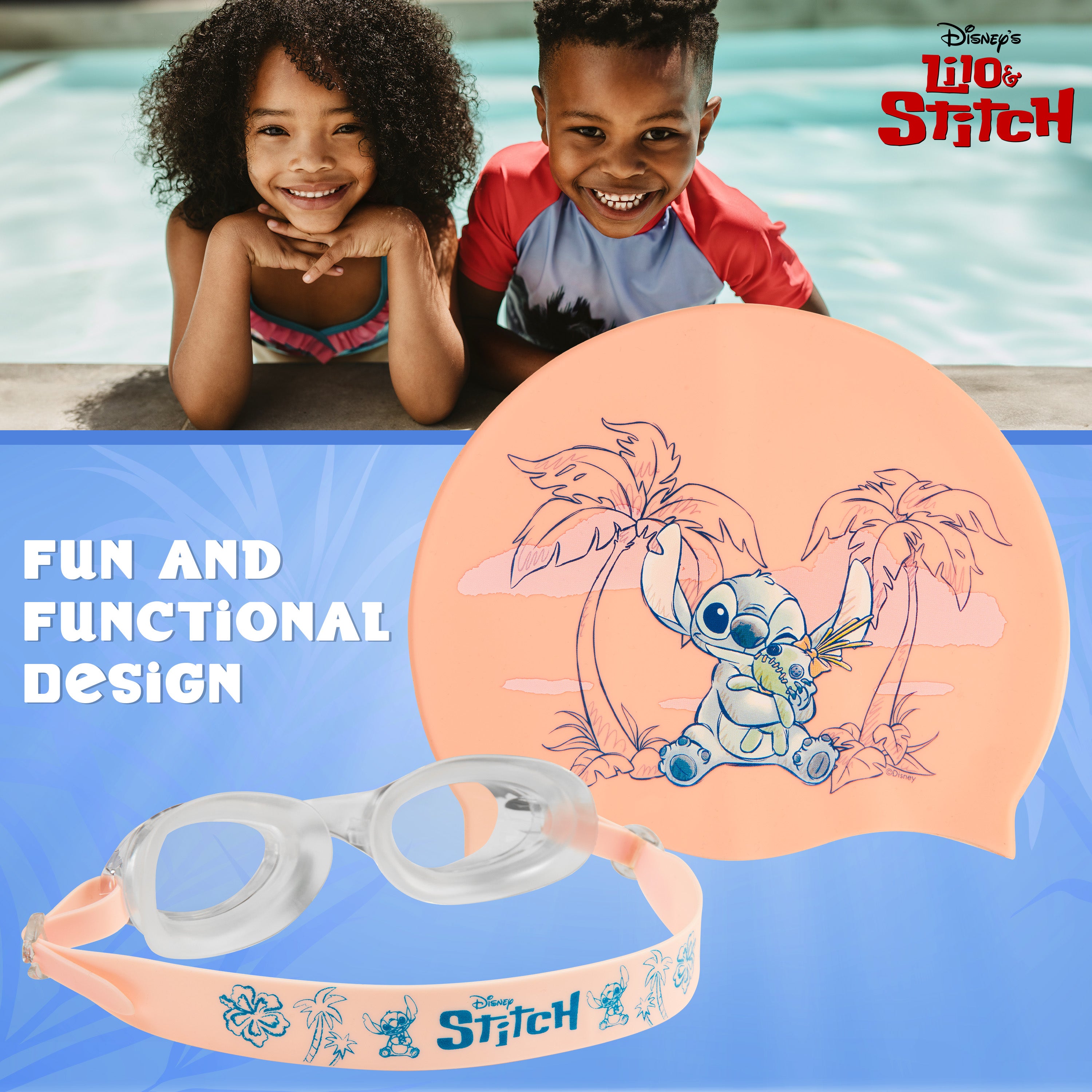 get-trend-boys-disney-stitch-lunettes-piscine-bonnet image 6