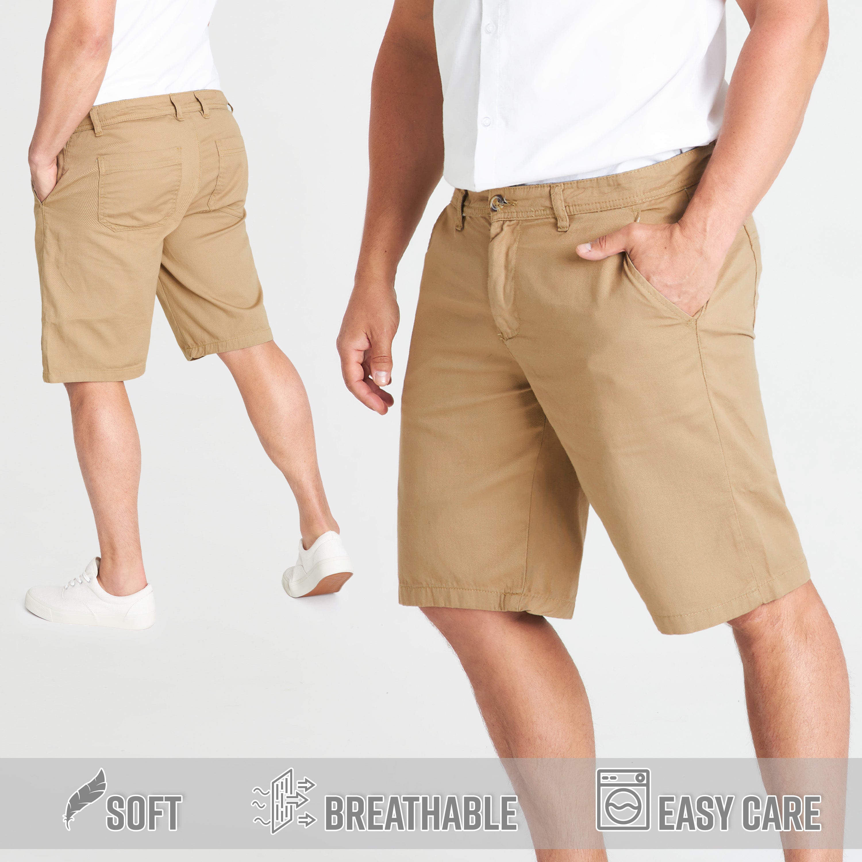 get-trend-short-chino-homme-beige-coton-taille-m image 6