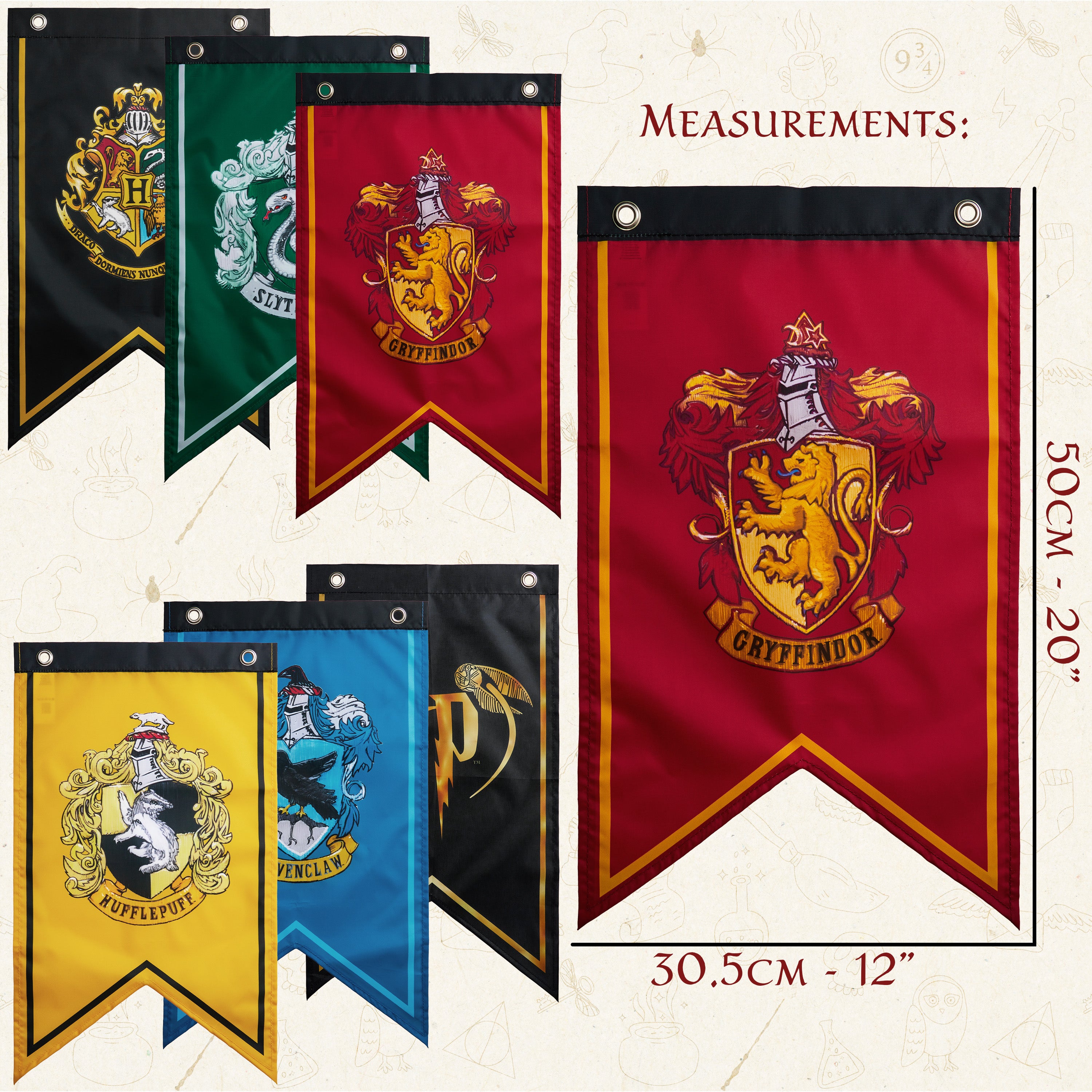 get-trend-boys-harry-potter-guirlande-fanions-maisons-6-pi-ces image 7