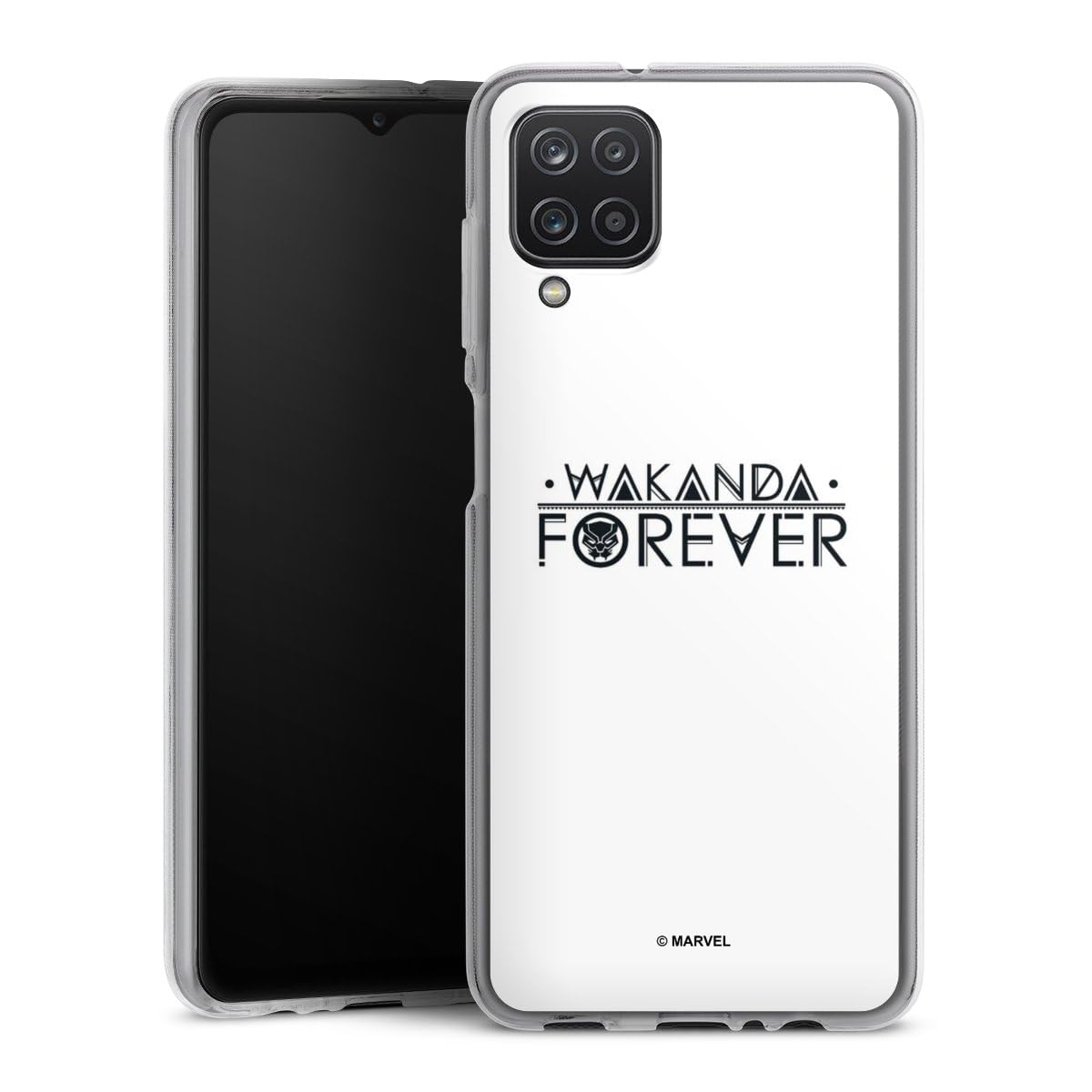 marvel-black-panther-wakanda-forever-coque-galaxy-a12-silicone image 1