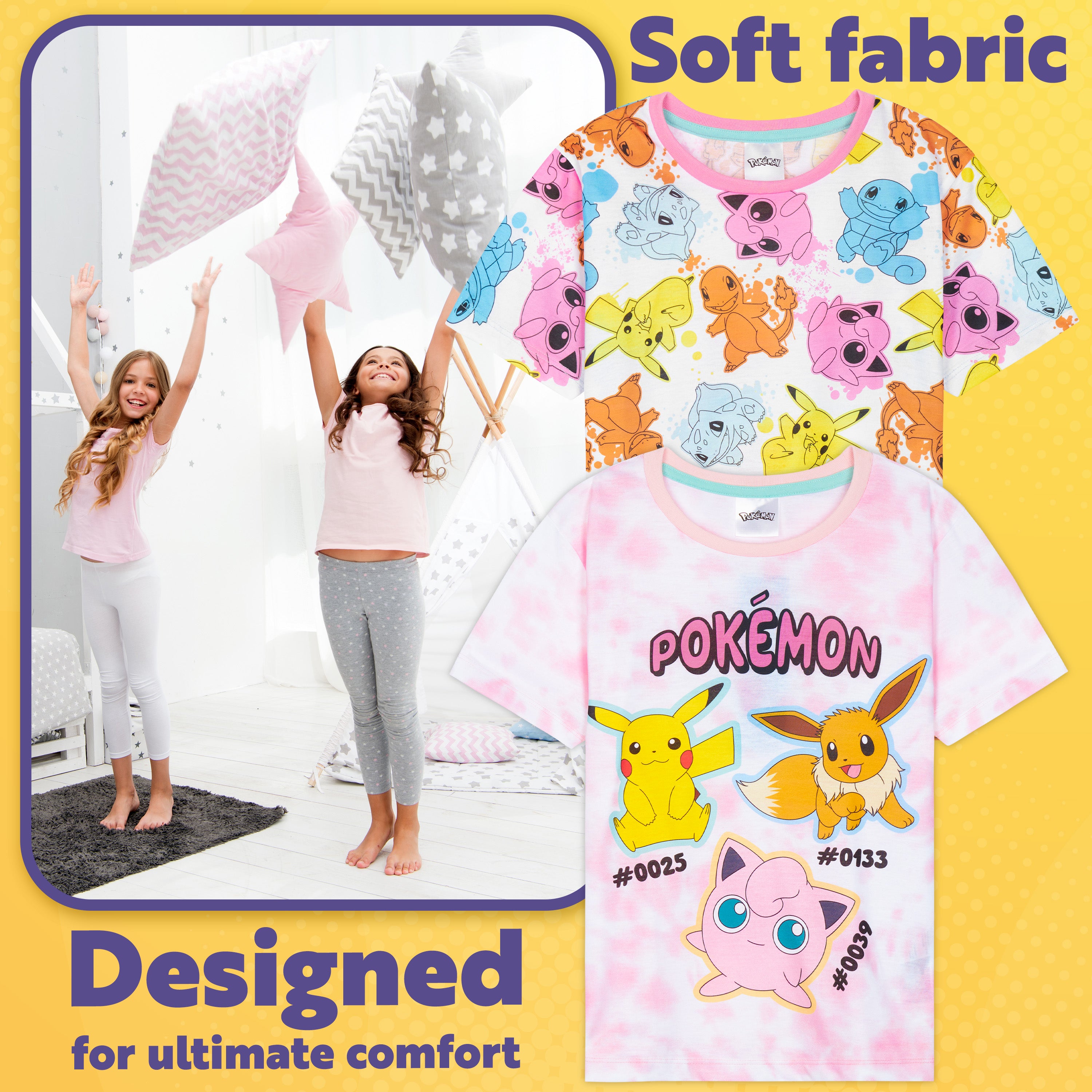 pok-mon-get-trend-girls-pyjama-fille-court-lot-2-officiel image 3