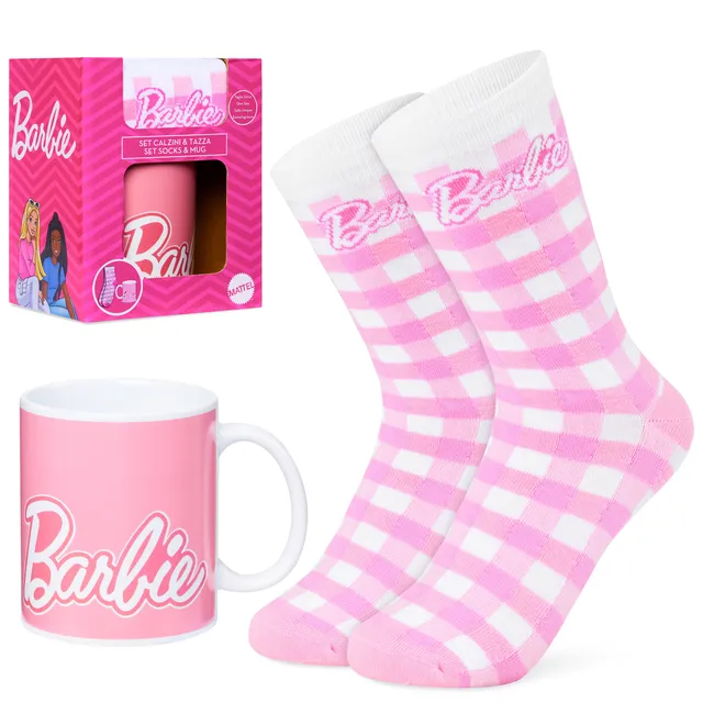 barbie-mug-c-ramique-312ml-chaussettes-coffret-femme image 1