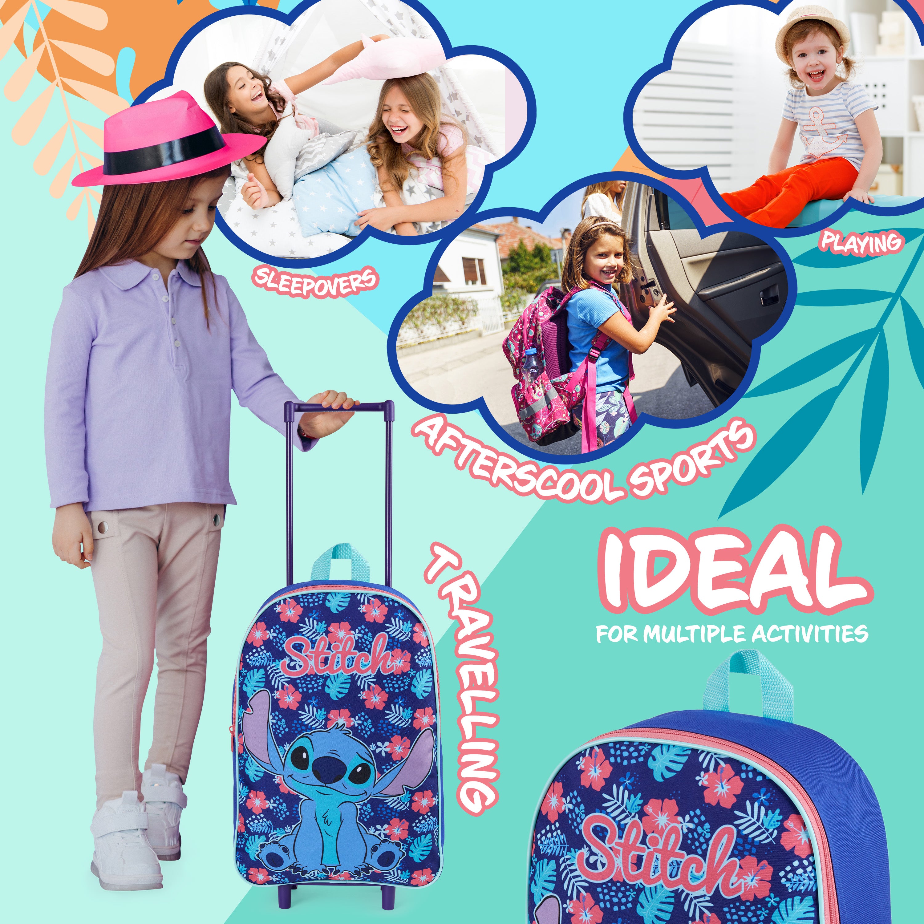 disney-stitch-valise-enfant-trolley-pliable-10-5-l image 5