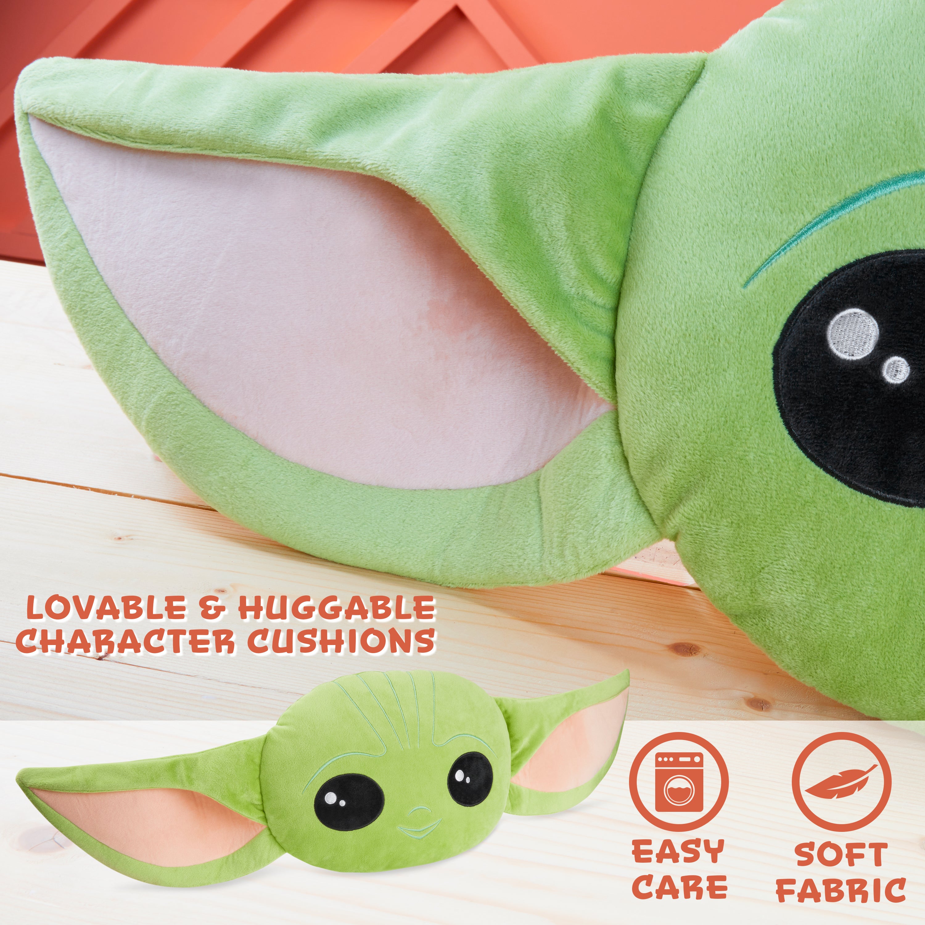 get-trend-mandalorian-coussin-peluche-3d-baby-yoda-vert-94cm image 6