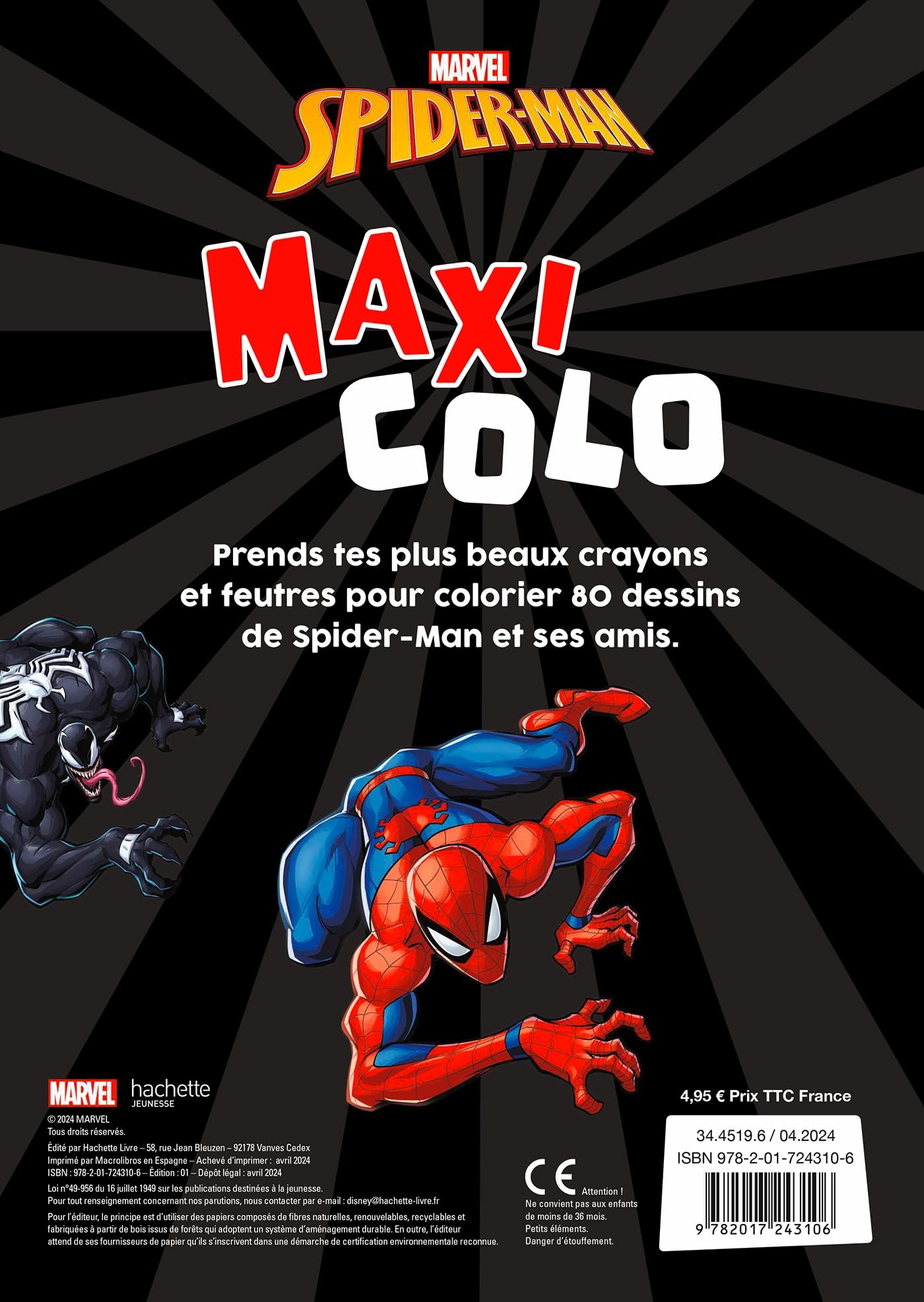 marvel-spider-man-maxi-colo-cahier-coloriage-48-pages image 2