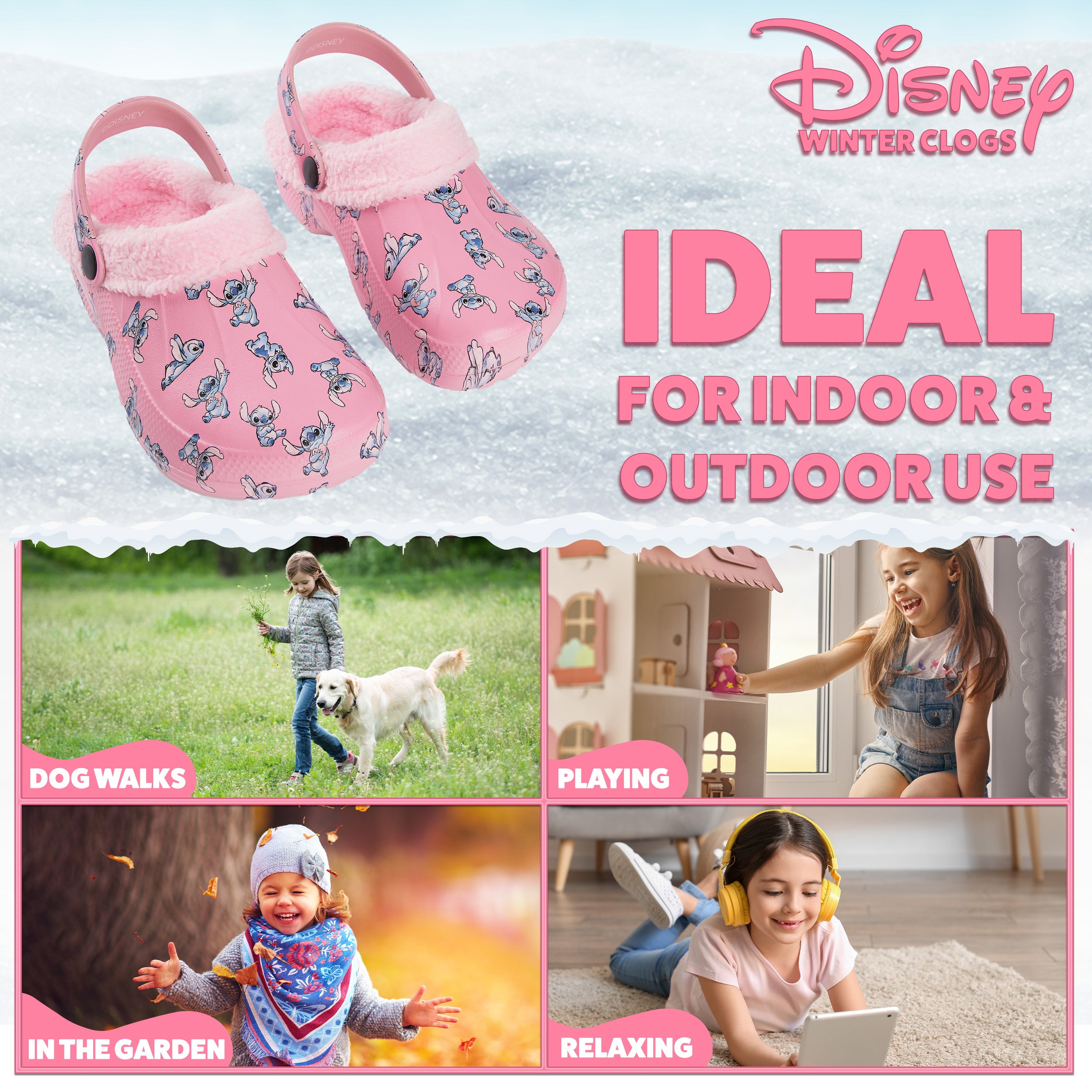 disney-stitch-sabots-enfant-polaire-breloques-bleus image 5