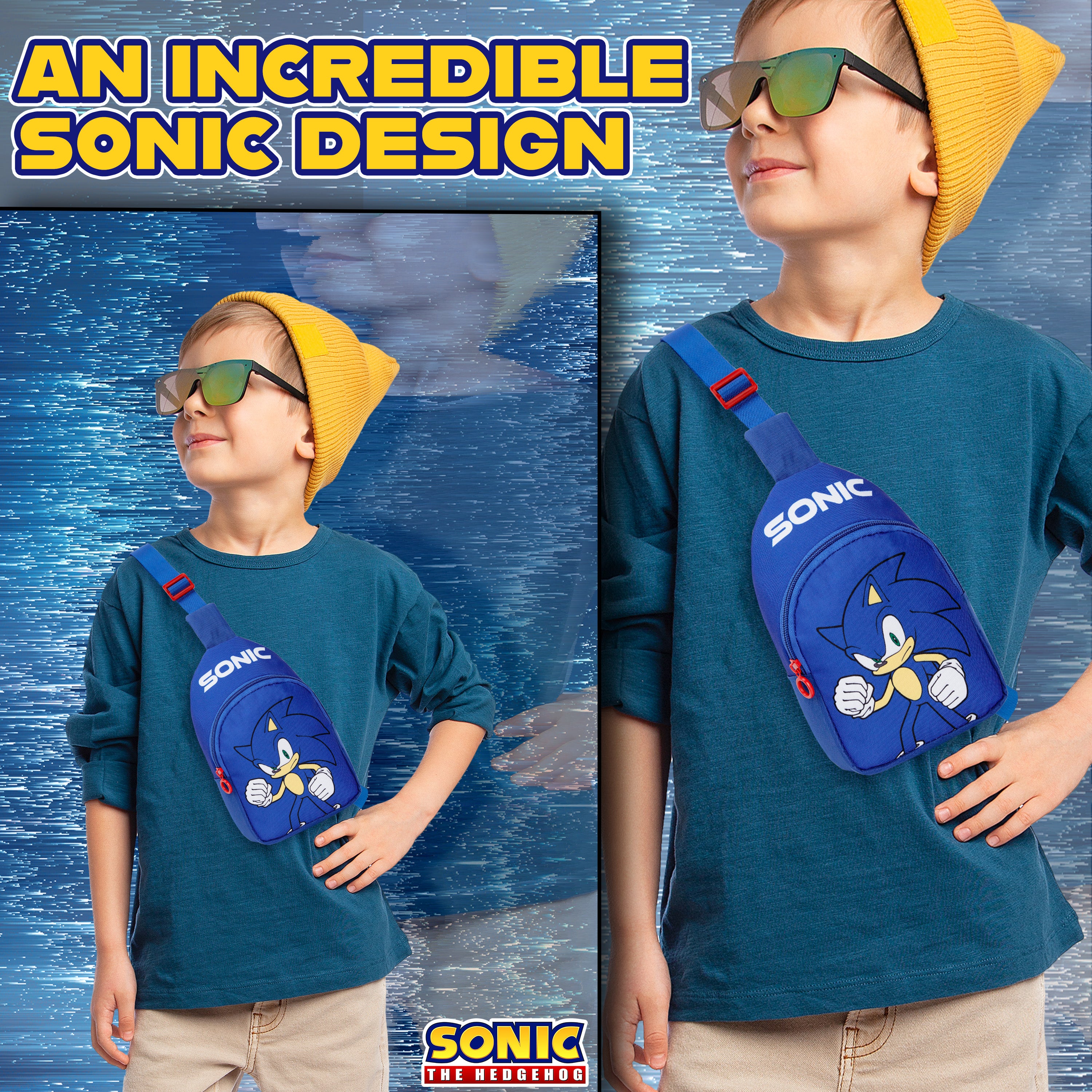 sonic-sac-bandouli-re-enfant-bleu-compartiment-zipp-sangle-r-glable image 3