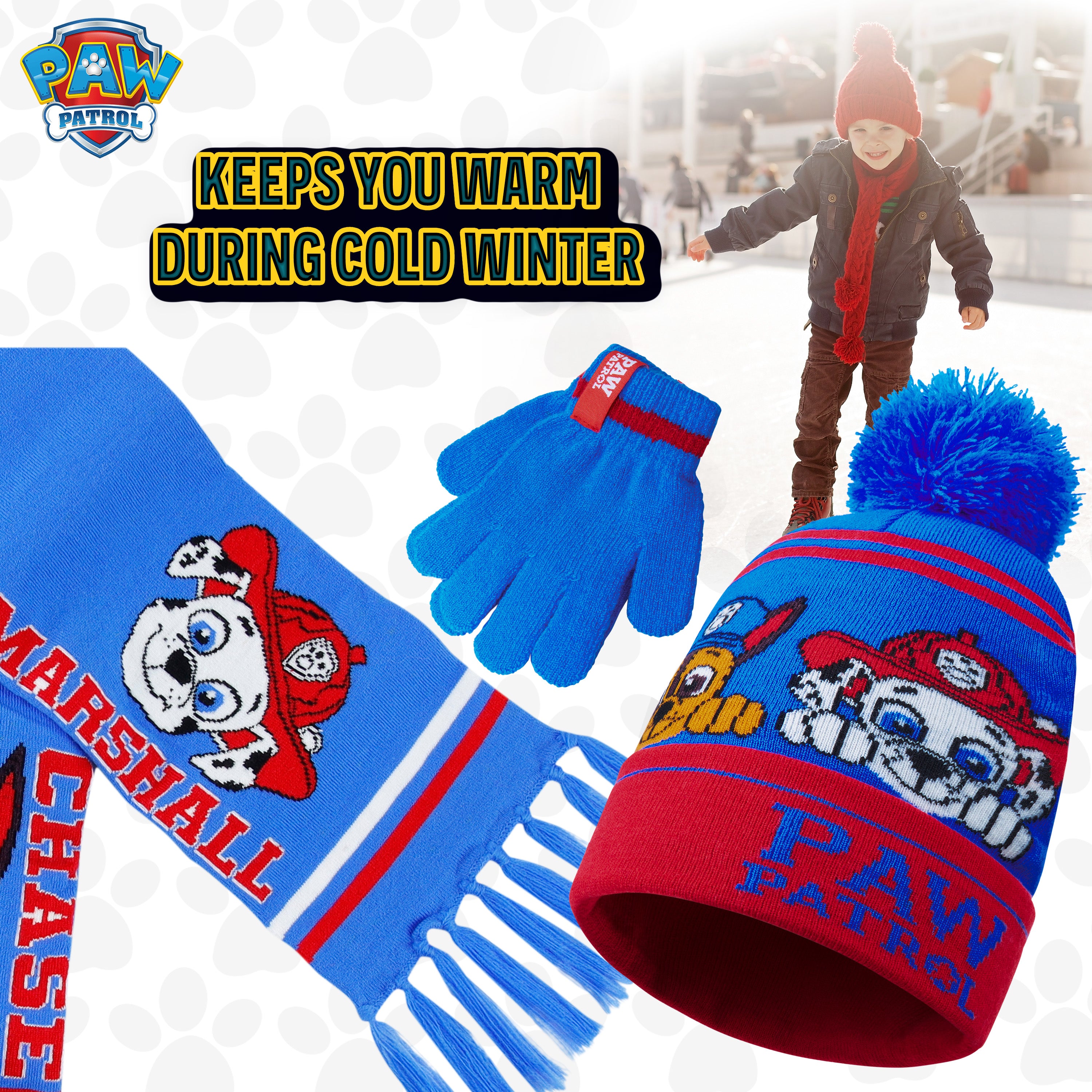 paw-patrol-ensemble-hiver-gar-on-bonnet-charpe-gants image 6