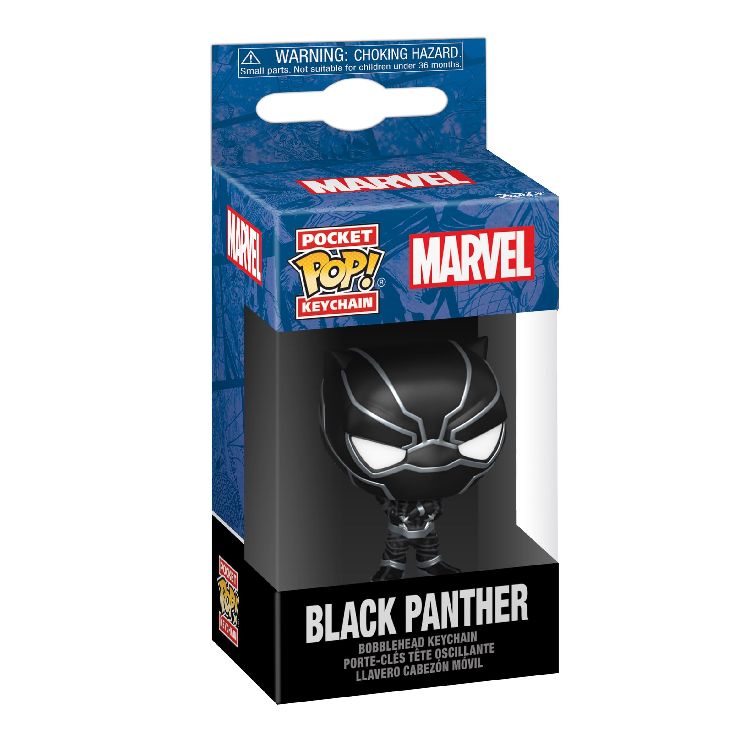 funko-pop-marvel-new-classics-black-panther-porte-cl-s-vinyle image 2