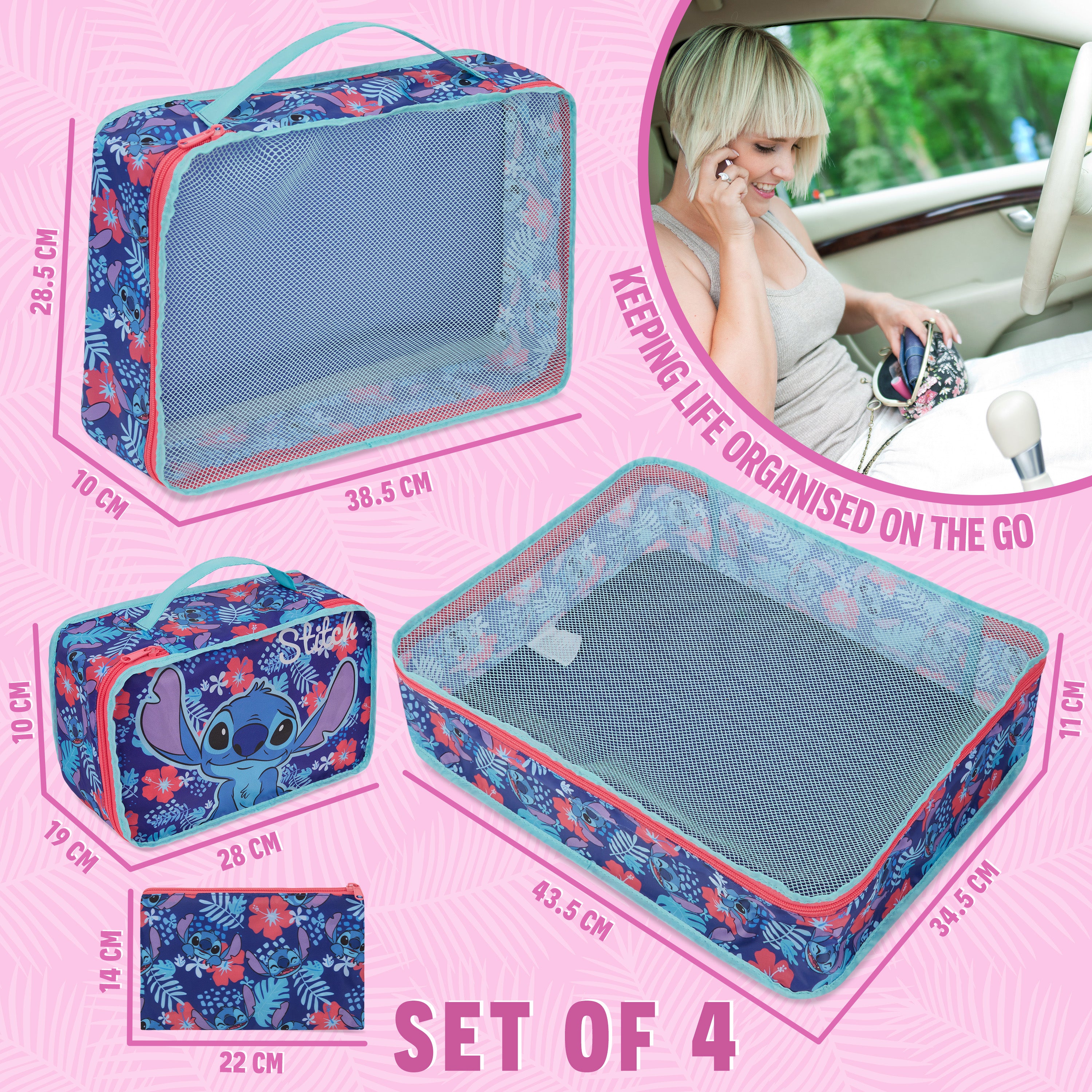 disney-stitch-set-4-organisateurs-valise-navy-cubes-trousse image 6