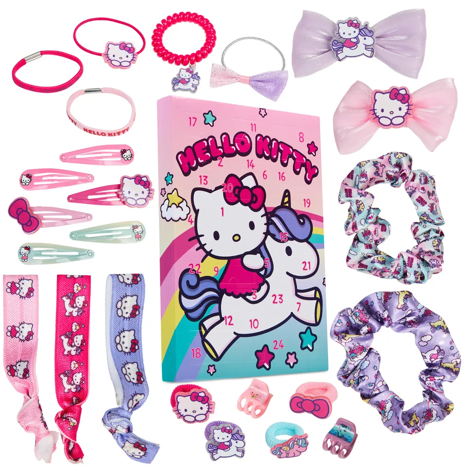 hello-kitty-calendrier-de-l-avent-2025-cheveux-24-surprises image 1