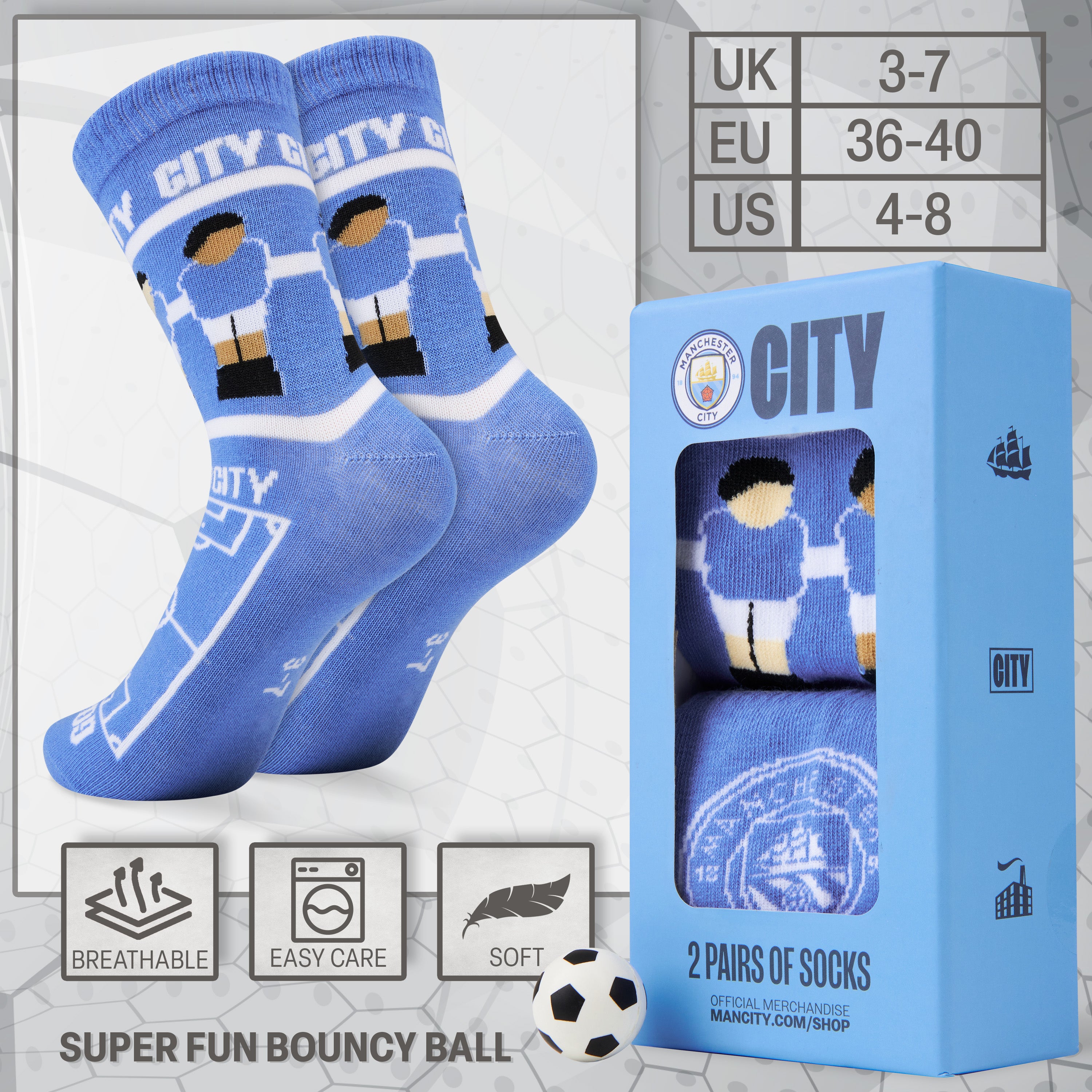 manchester-city-chaussettes-gar-on-lot-2-mini-ballon image 6