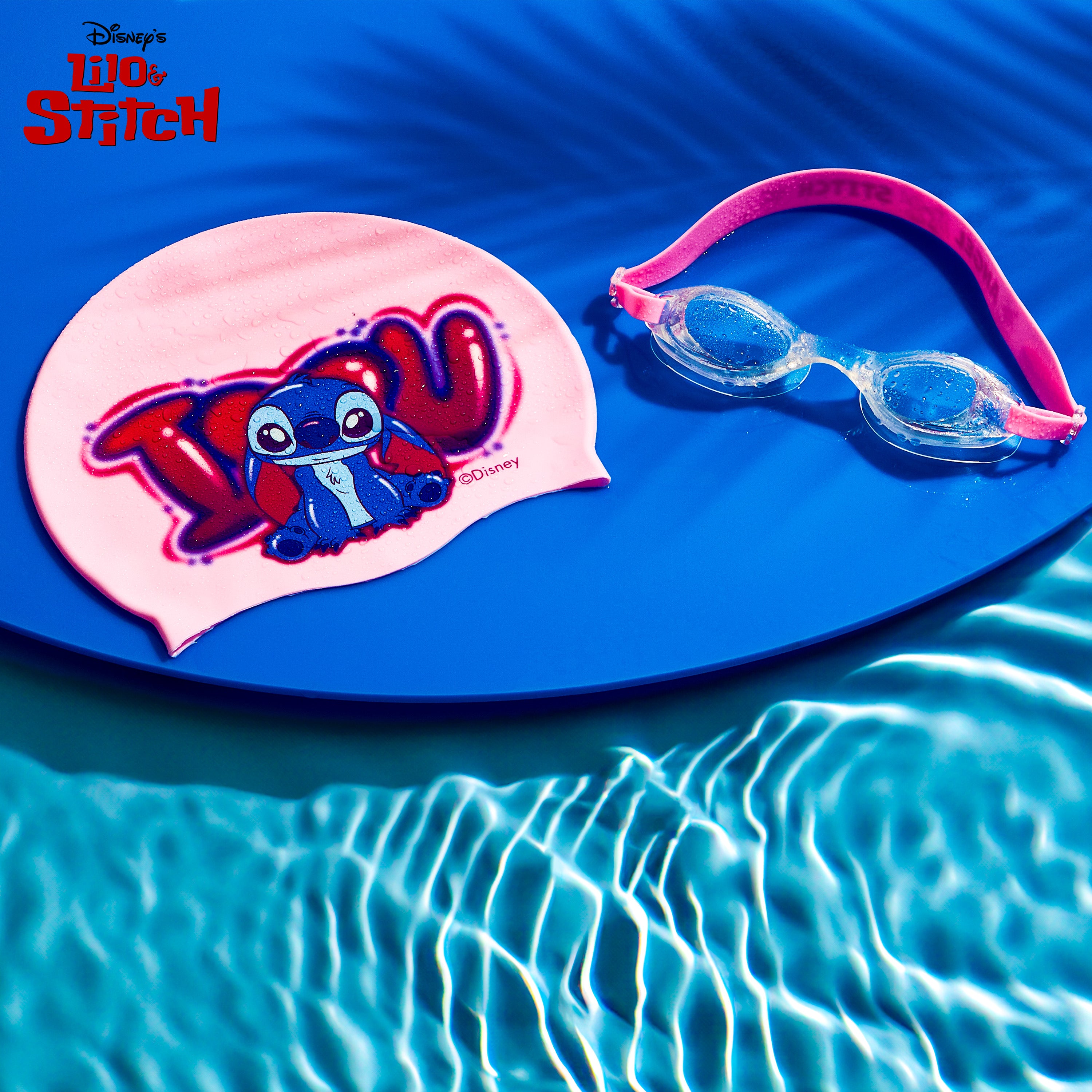 disney-stitch-lunettes-de-piscine-enfant-bonnet-silicone-anti-bu-e image 2
