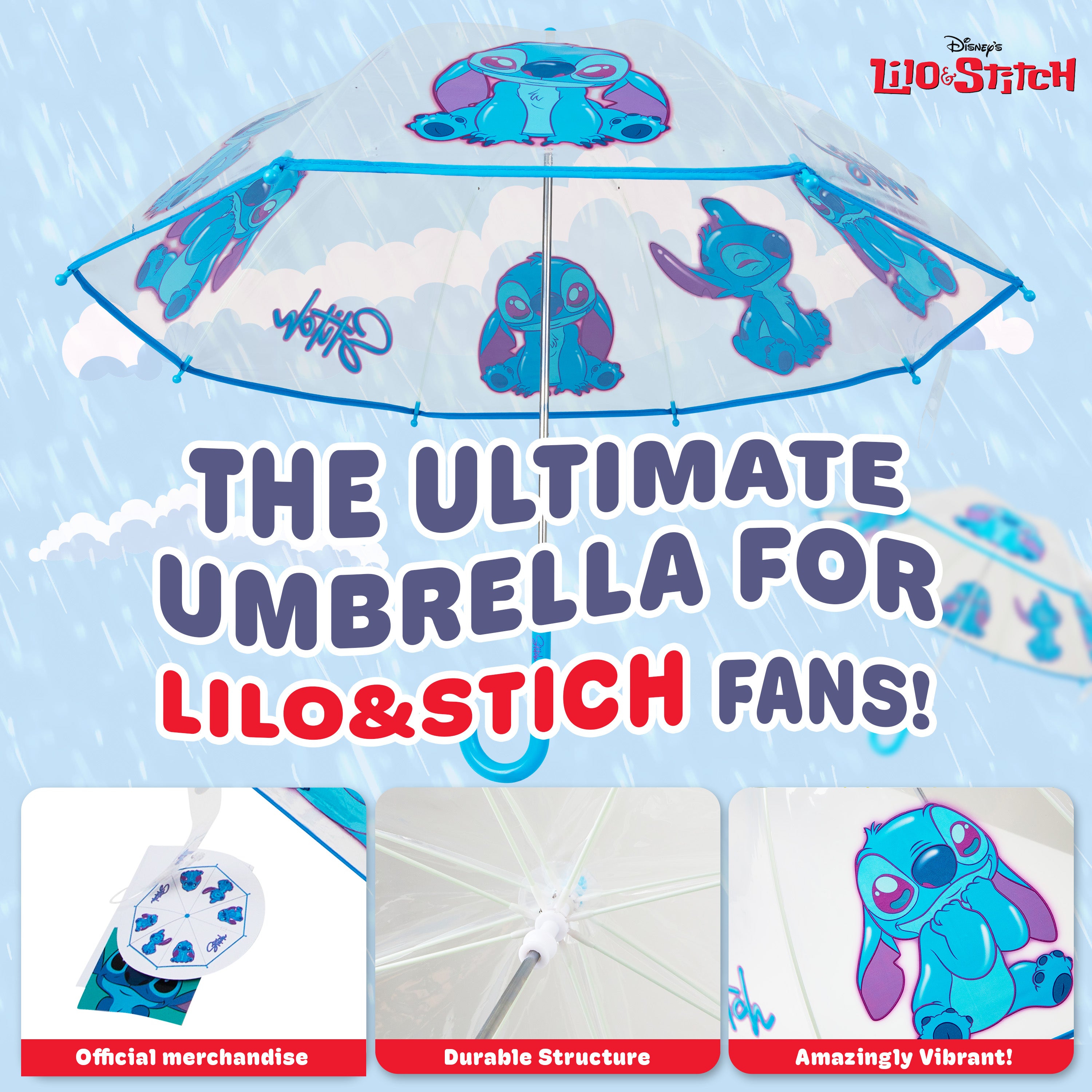 get-trend-girls-disney-stitch-parapluie-transparent-cloche-fille image 3