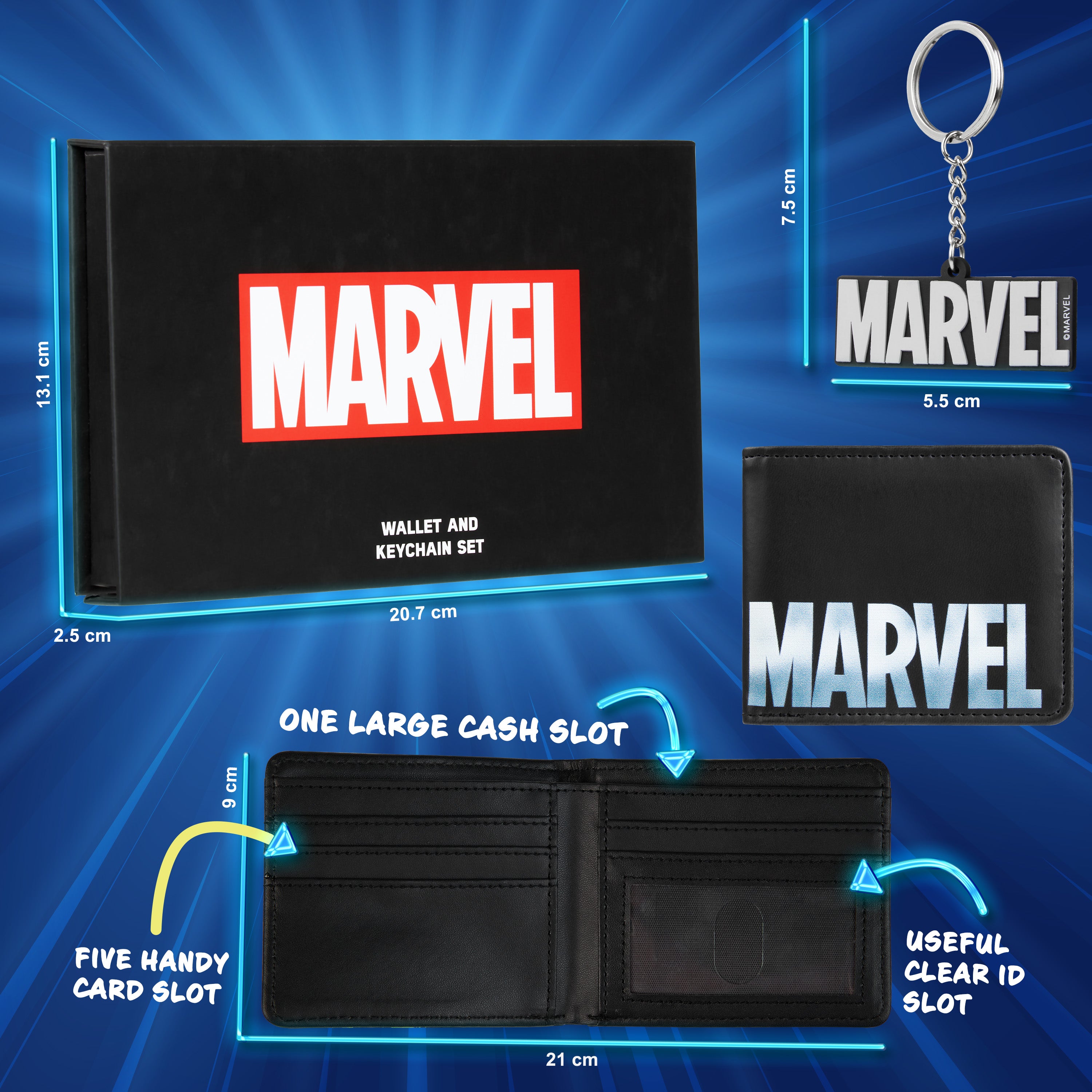 marvel-portefeuille-carte-homme-noir-porte-cl-s image 7