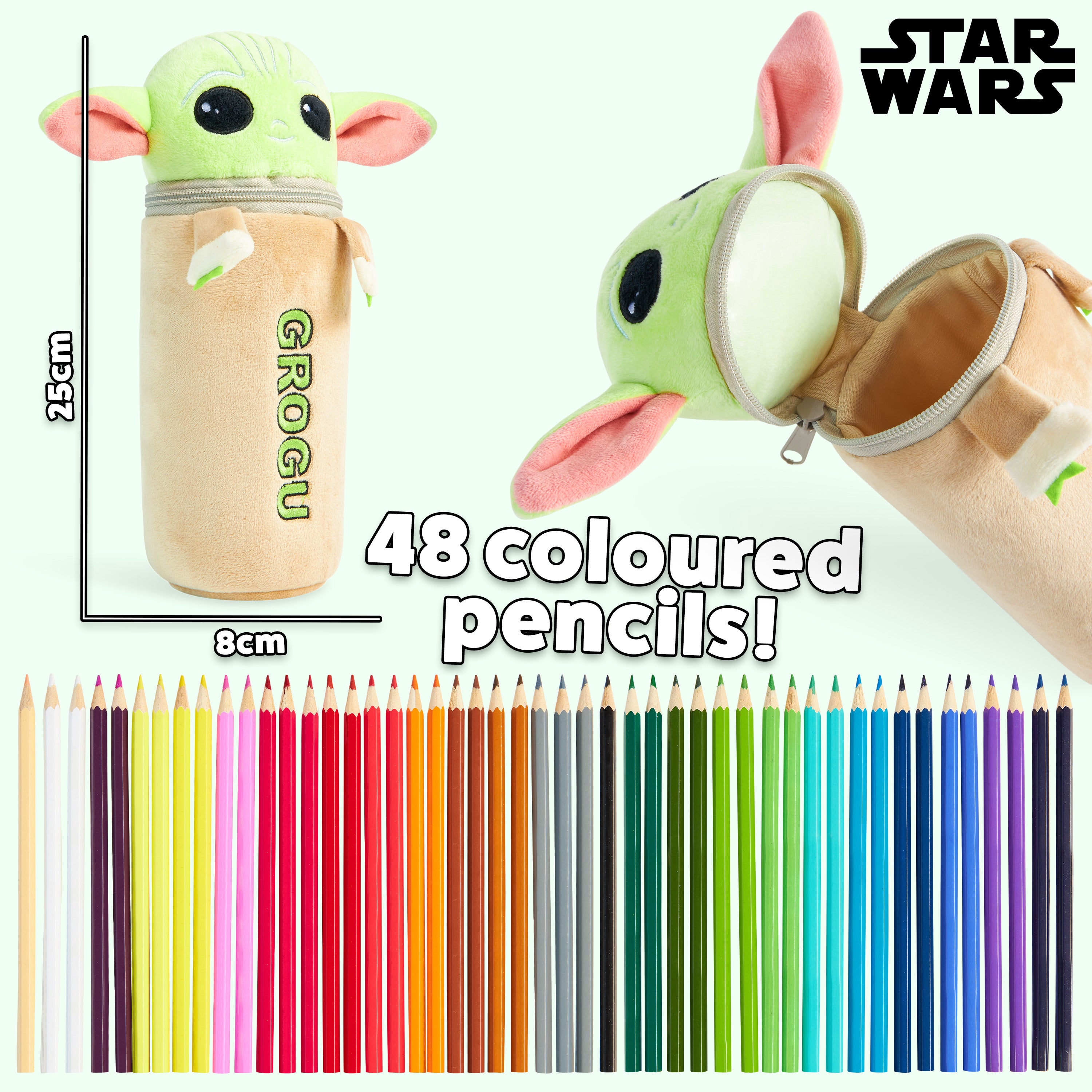disney-baby-yoda-trousse-peluche-garnie-48-crayons-couleur image 6