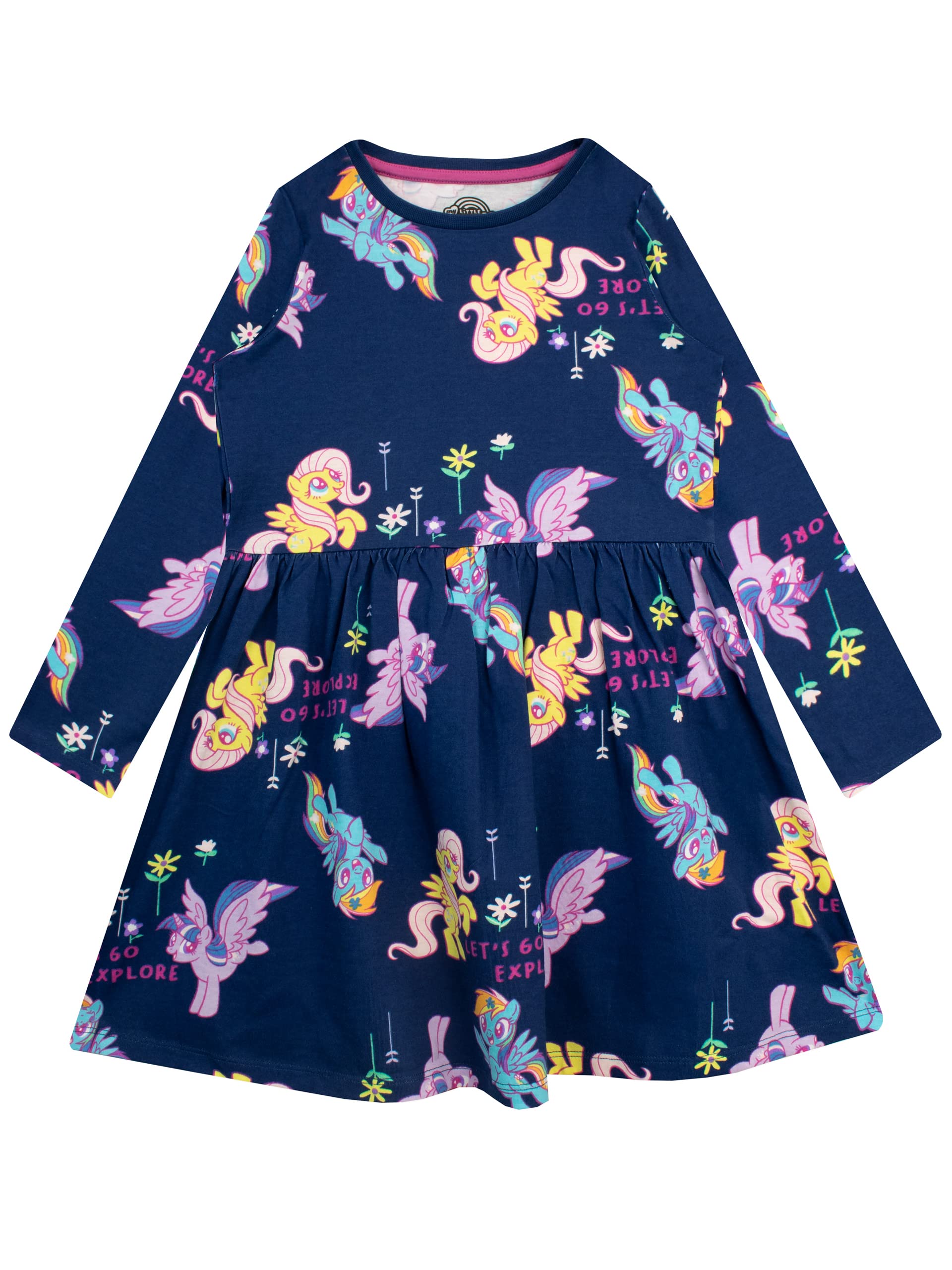 my-little-pony-robe-fille-bleu-marine-3-4-ans-manches-longues image 1
