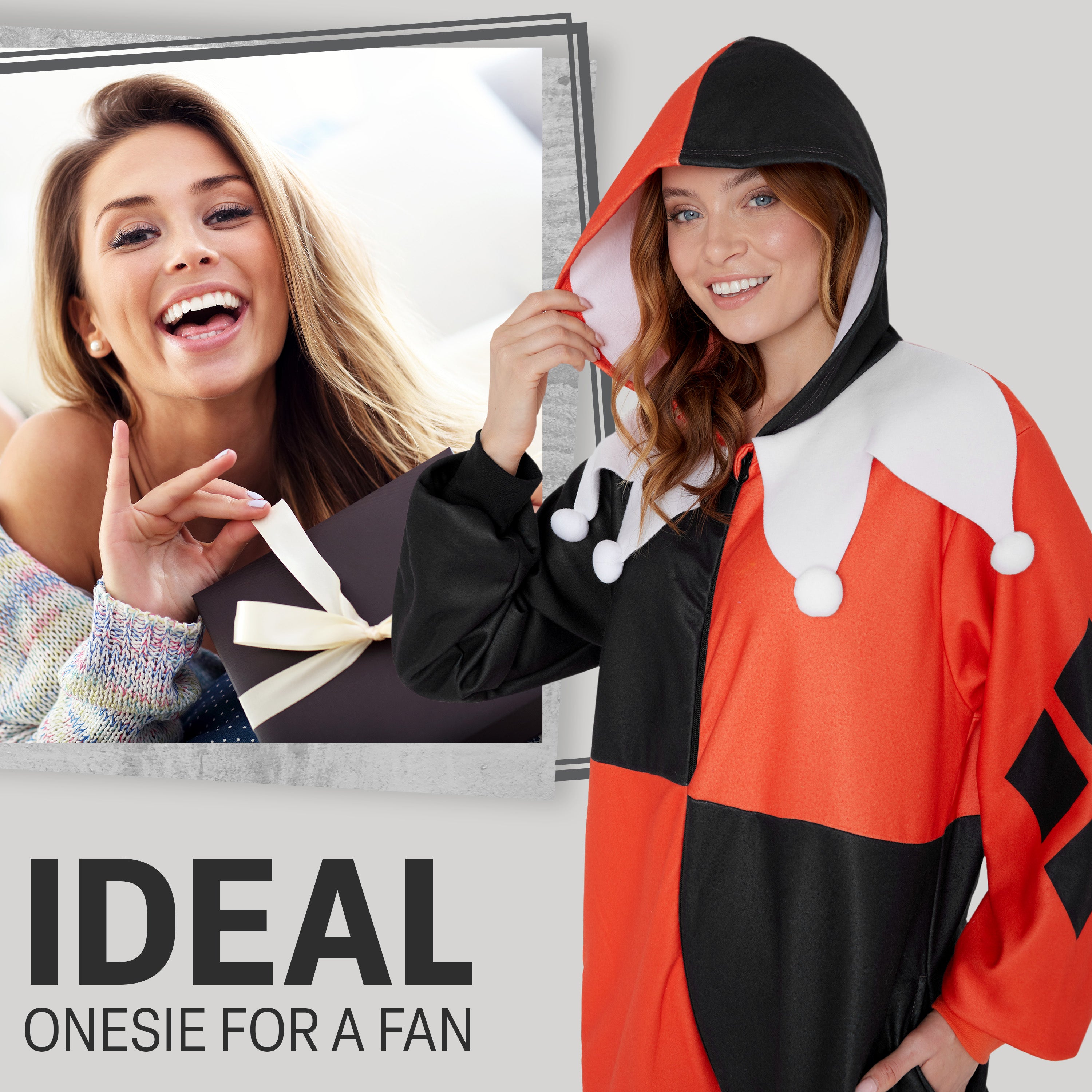 dc-comics-harley-quinn-combinaison-pyjama-polaire-femme-taille-m image 3