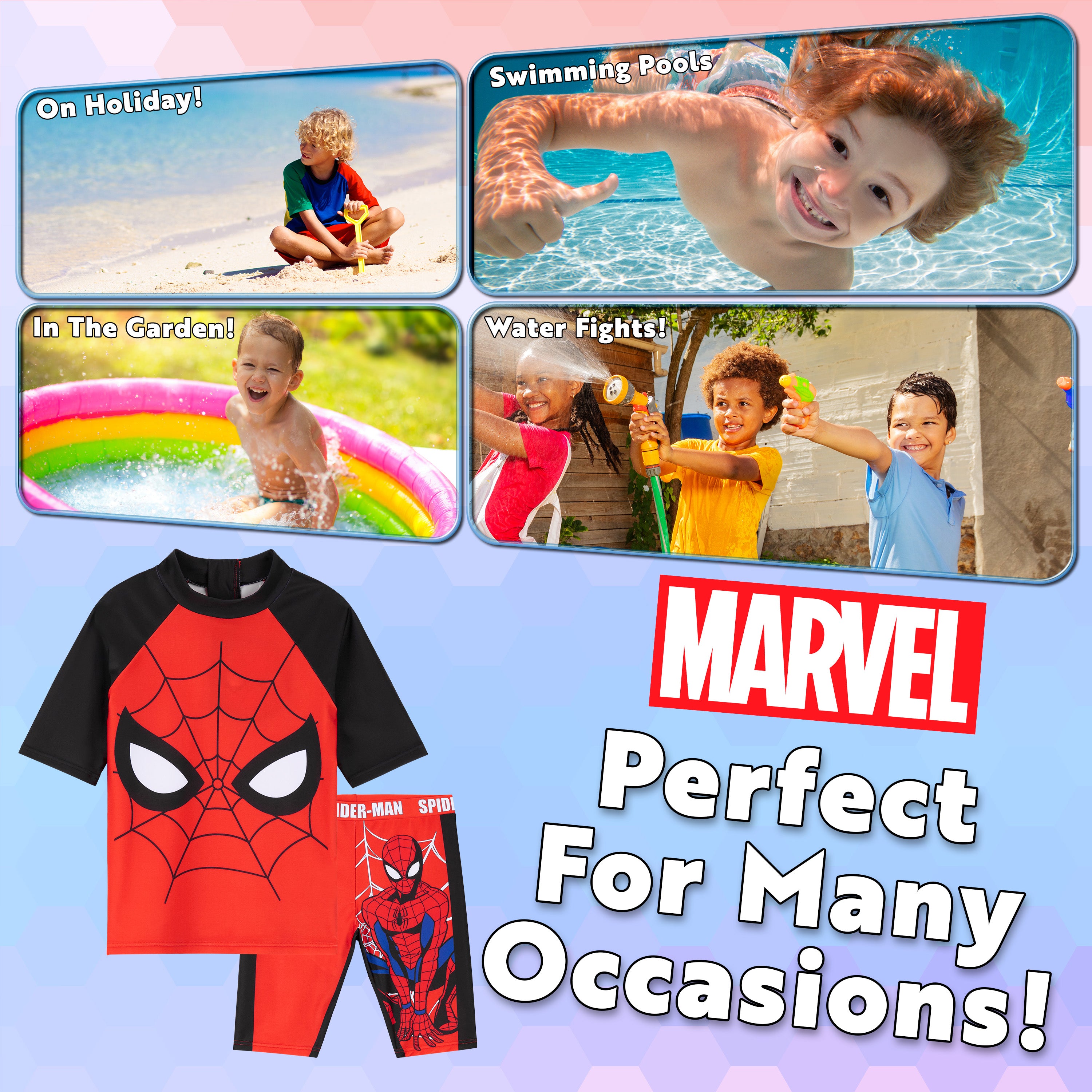 marvel-boys-maillot-de-bain-gar-on-2-pi-ces-manches-mi-longues image 4