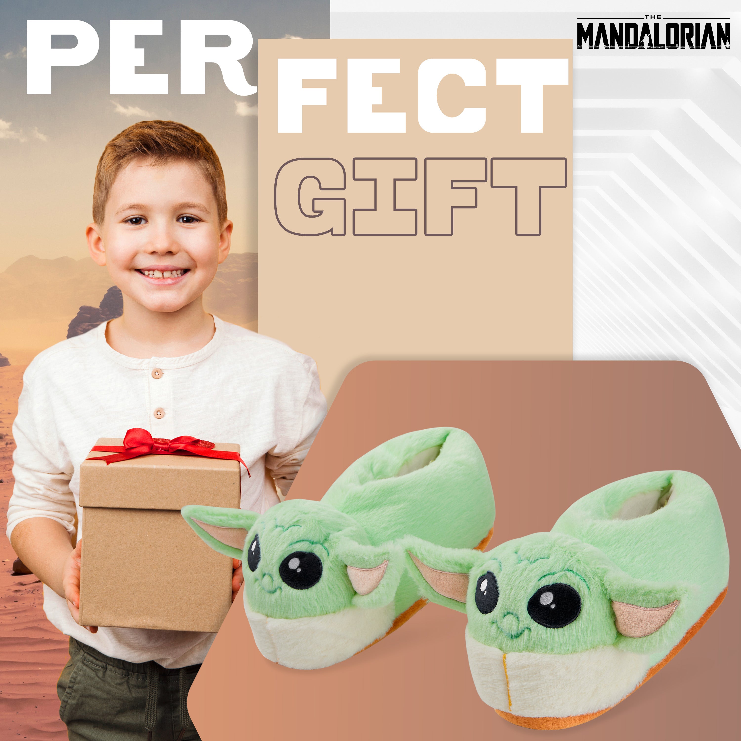 disney-baby-yoda-chaussons-enfant-3d-peluche-vert-antidescapant image 3