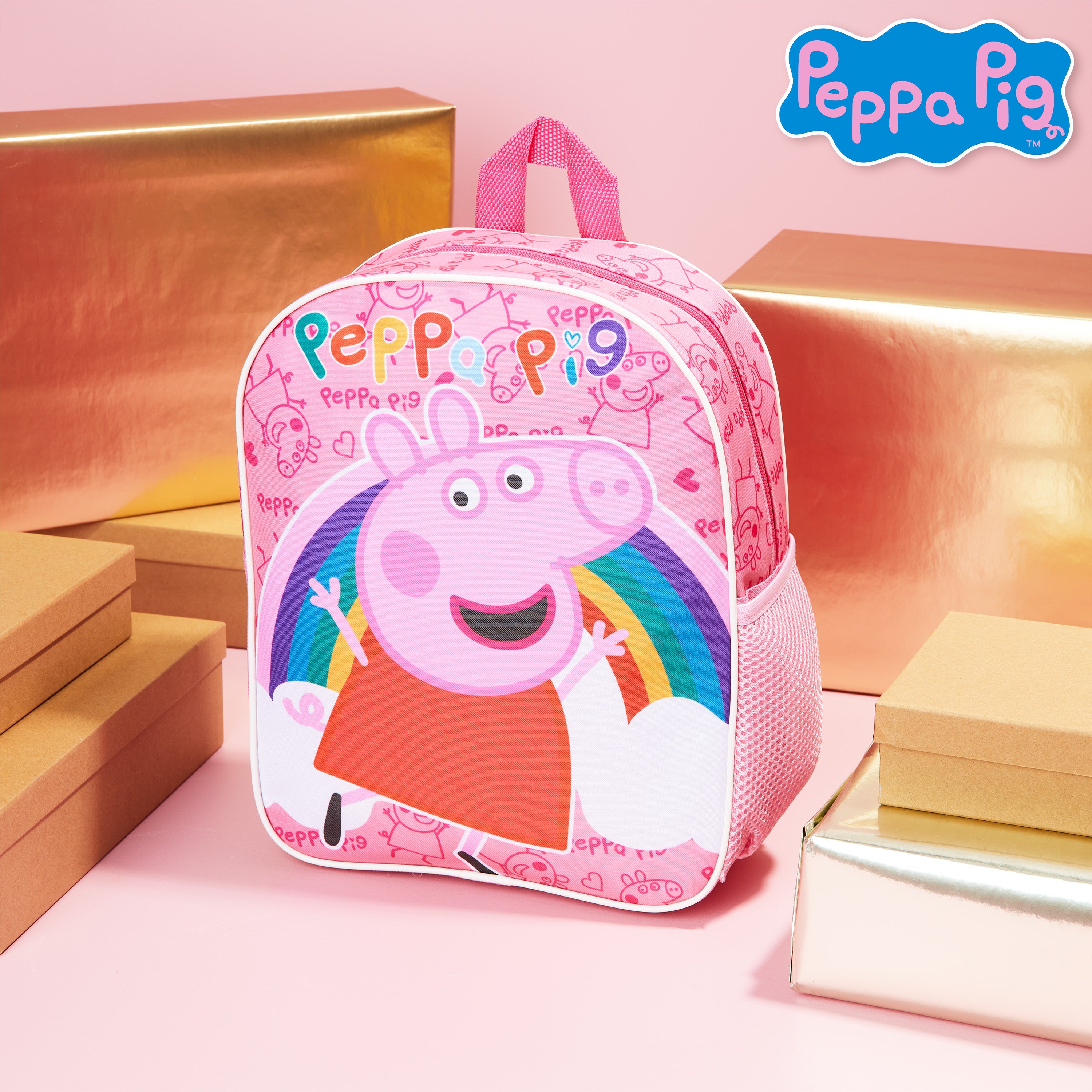 peppa-pig-sac-dos-fille-maternelle-cartable-enfant-zip image 2