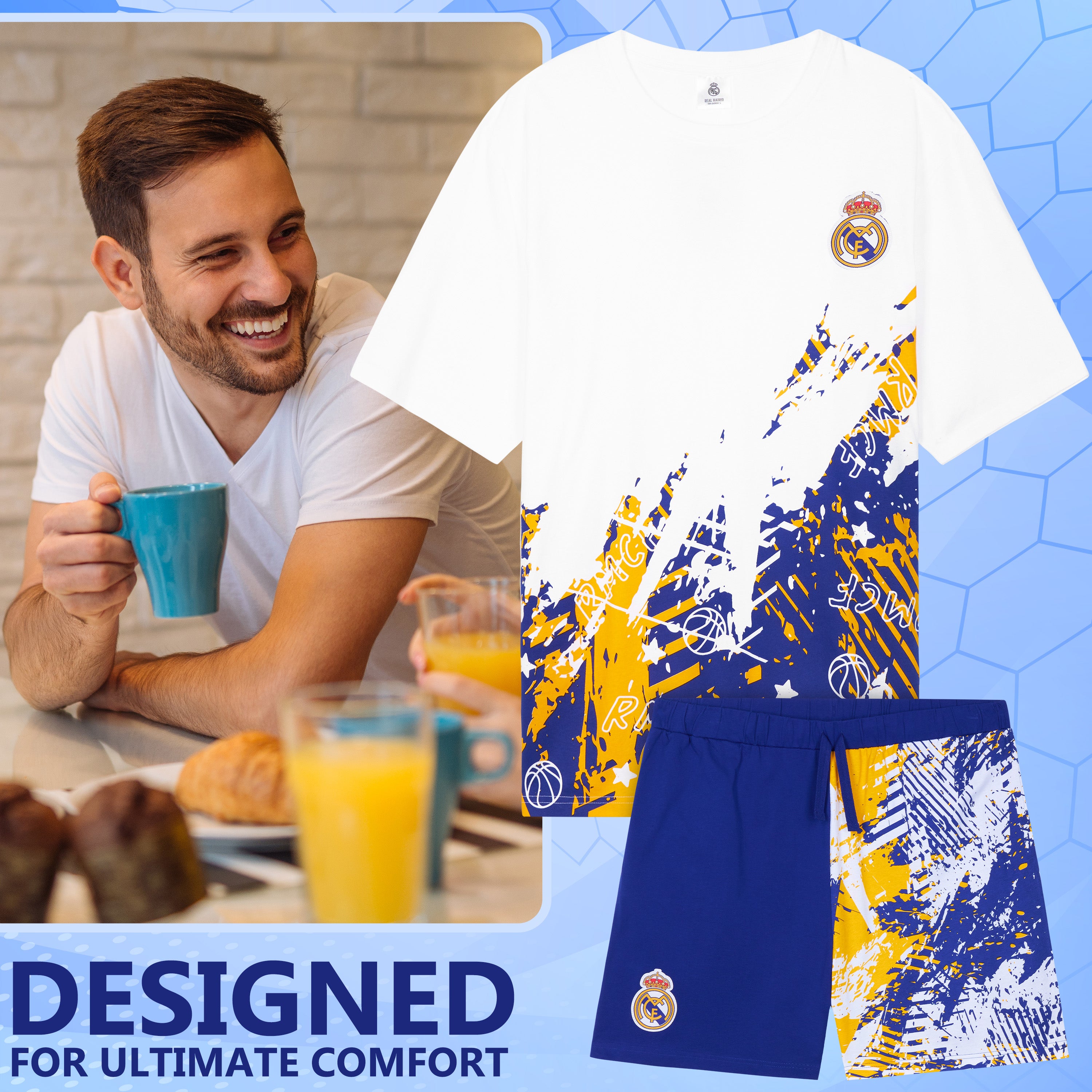 get-trend-football-pyjama-short-homme-t-respirant-taille-m image 3