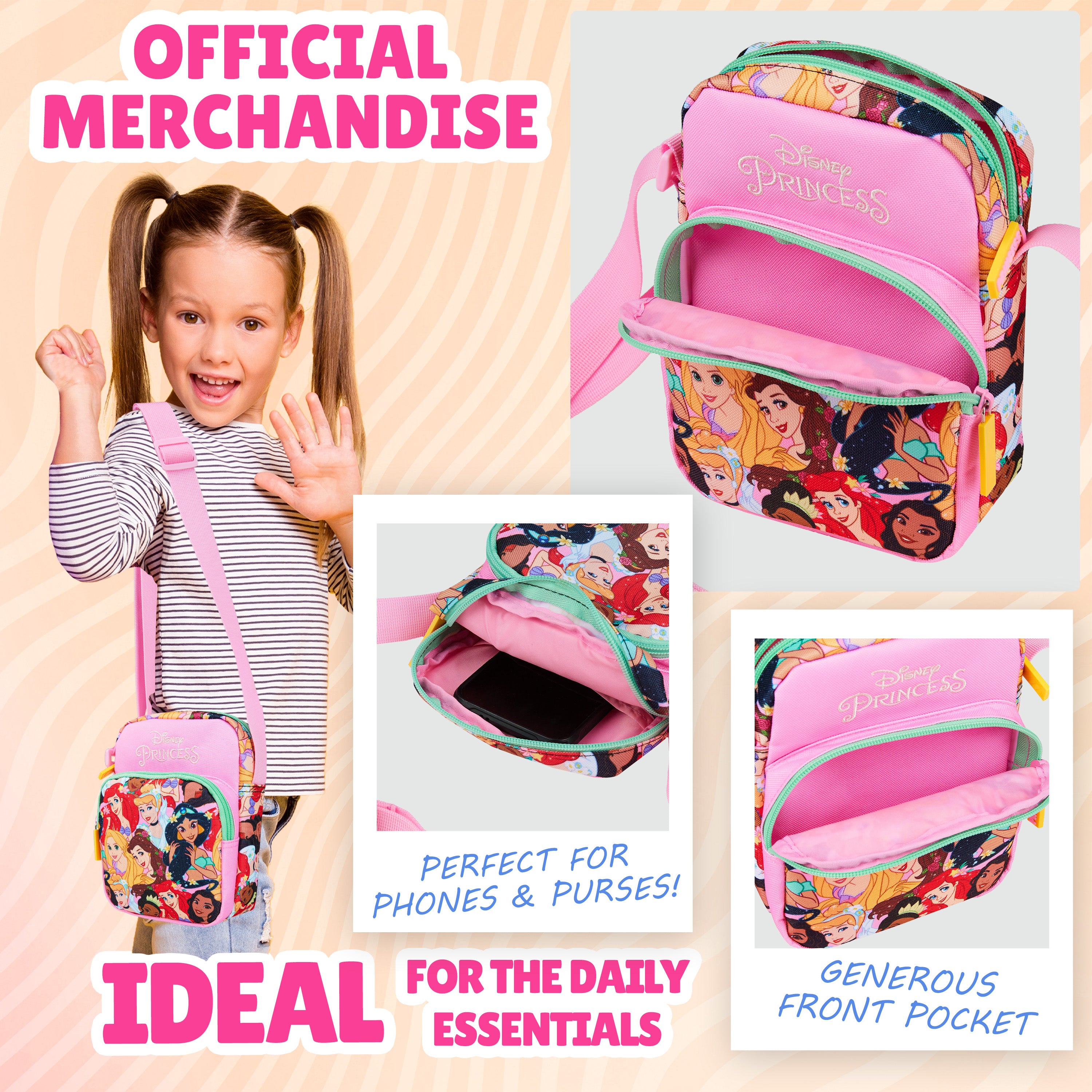get-trend-girls-disney-princess-sac-bandouli-re-fille-ajustable image 3