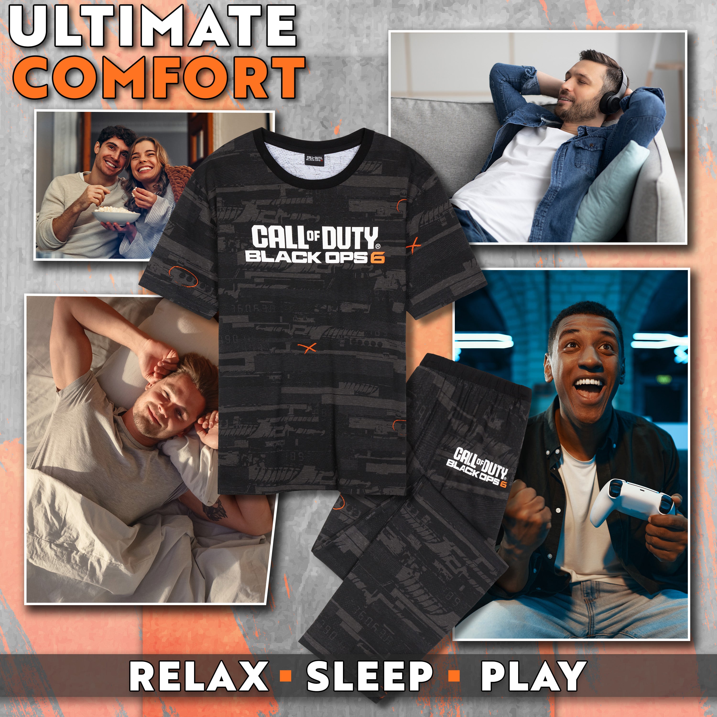 call-of-duty-black-ops-6-pyjama-homme-t-shirt-pantalon-taille-m image 3