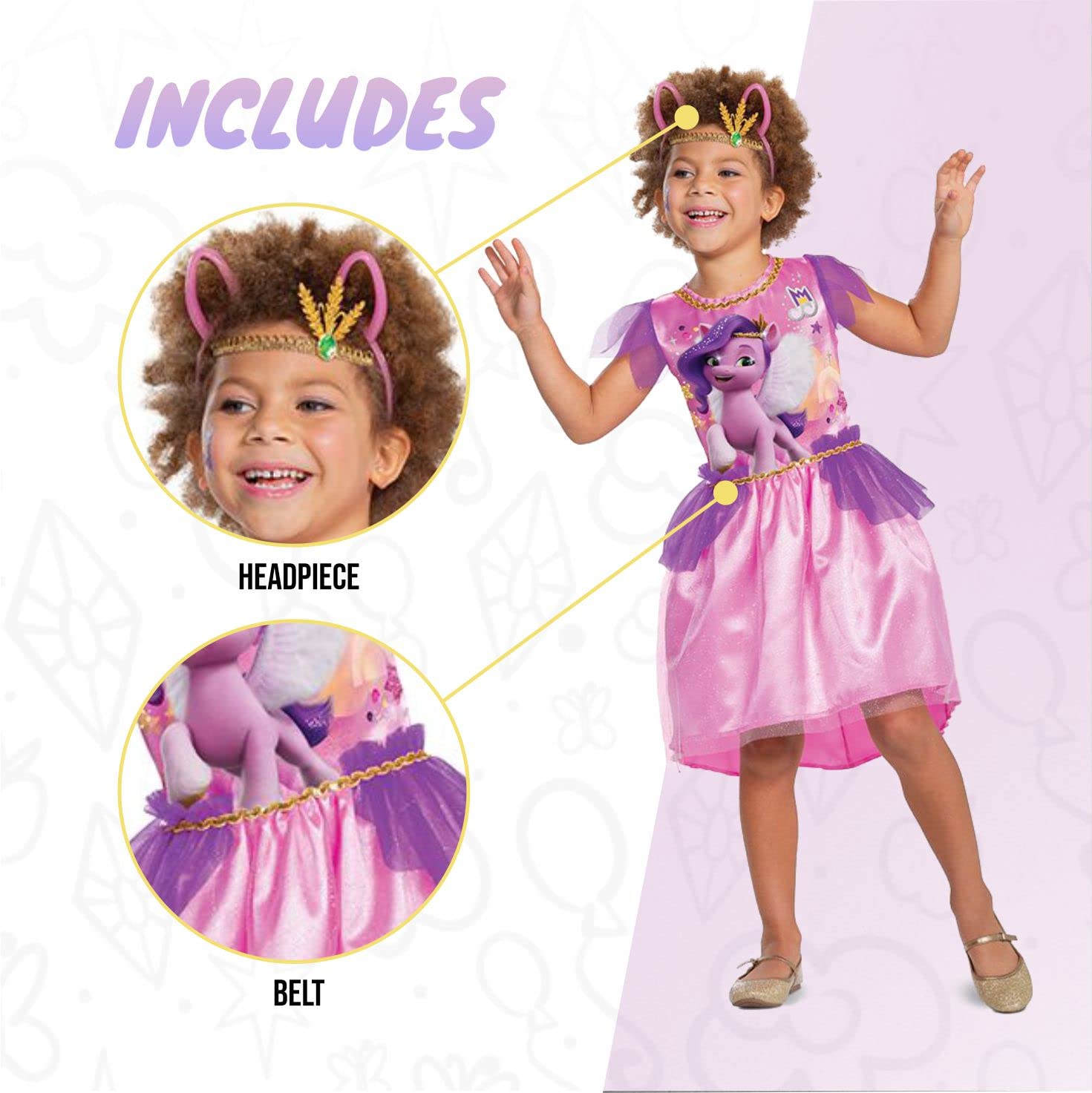 my-little-pony-pipp-petals-d-guisement-robe-rose-4-6-ans image 3
