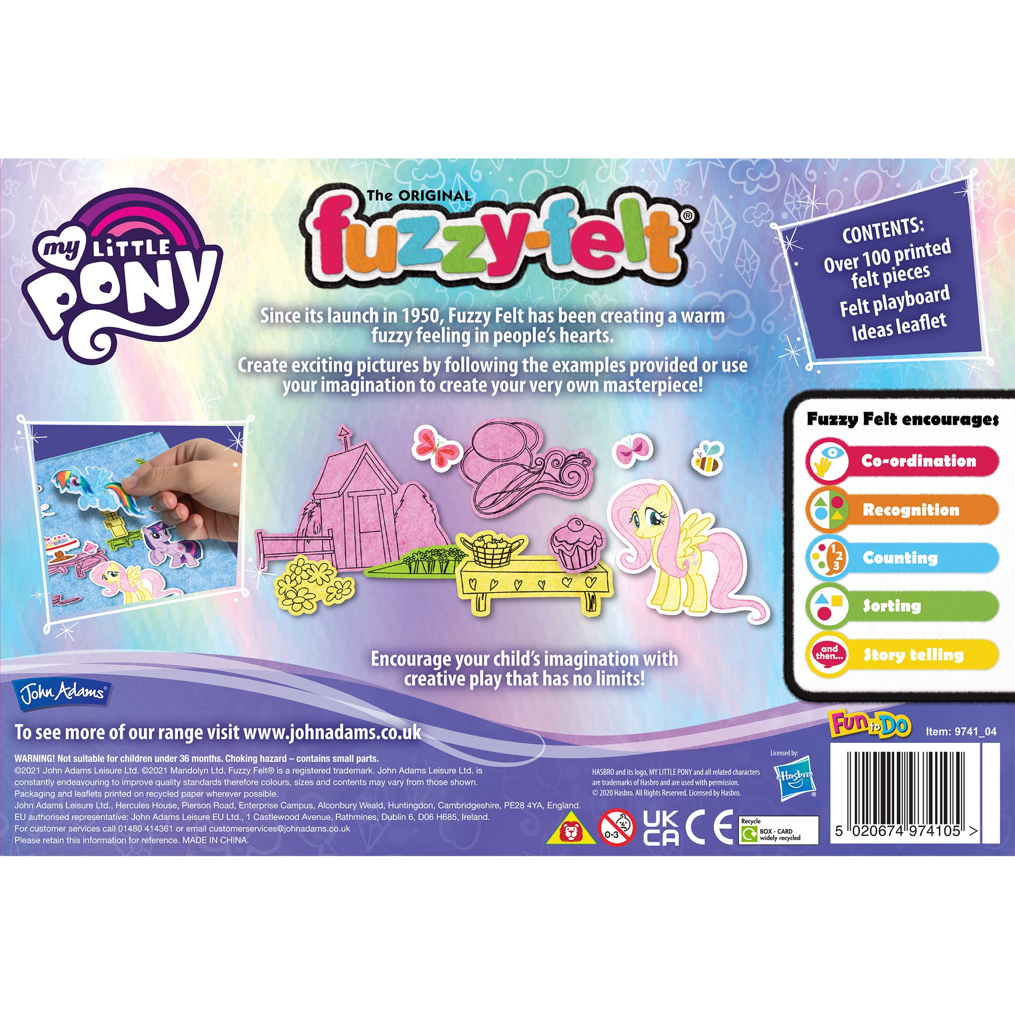 my-little-pony-fuzzy-felt-set-cr-atif-feutrine-pique-nique-3-ans image 4