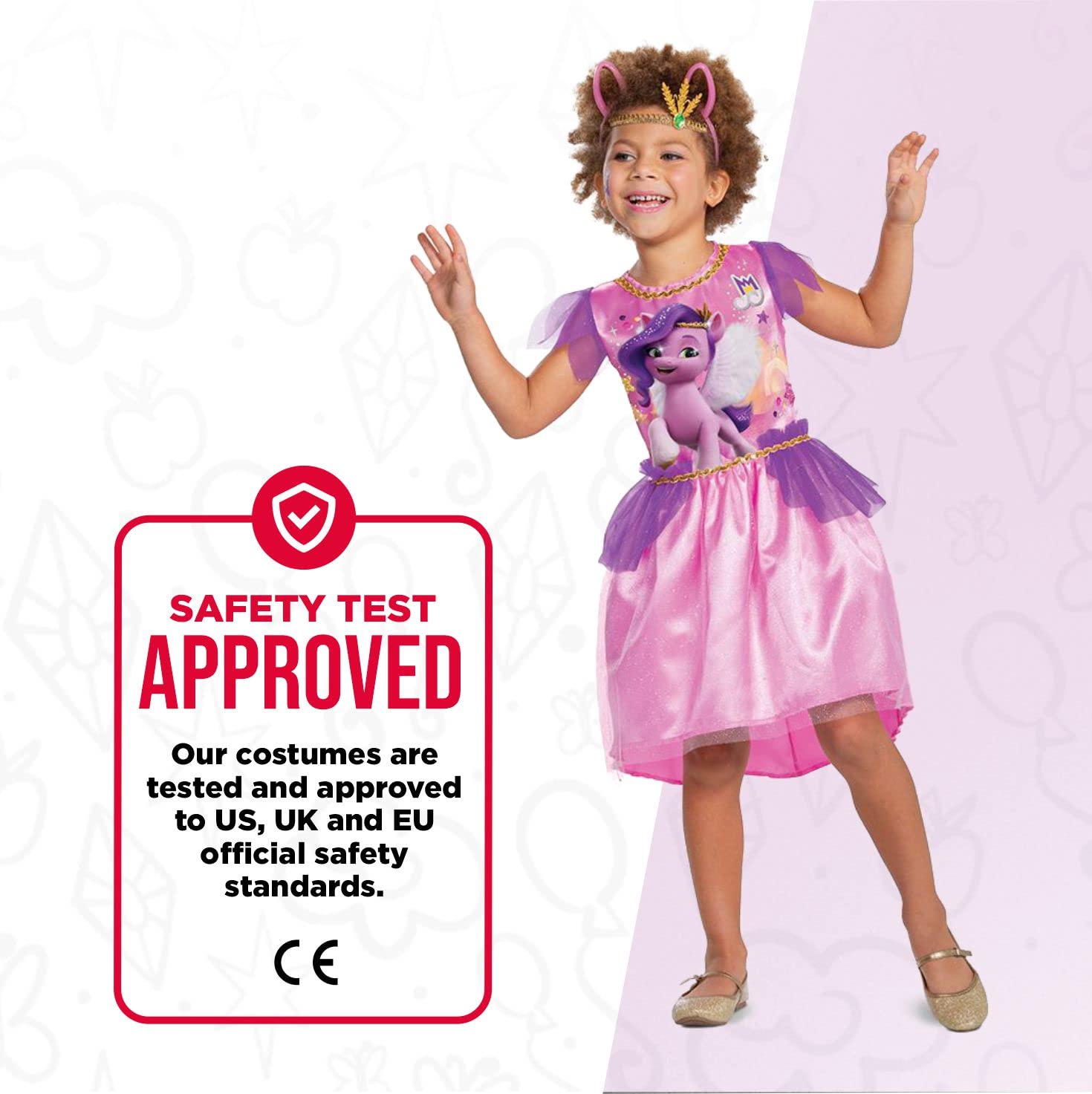 my-little-pony-pipp-petals-d-guisement-robe-rose-4-6-ans image 5