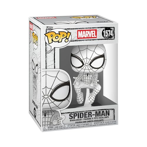 funko-pop-marvel-sketched-spider-man-figurine-vinyle-9-5-cm image 7