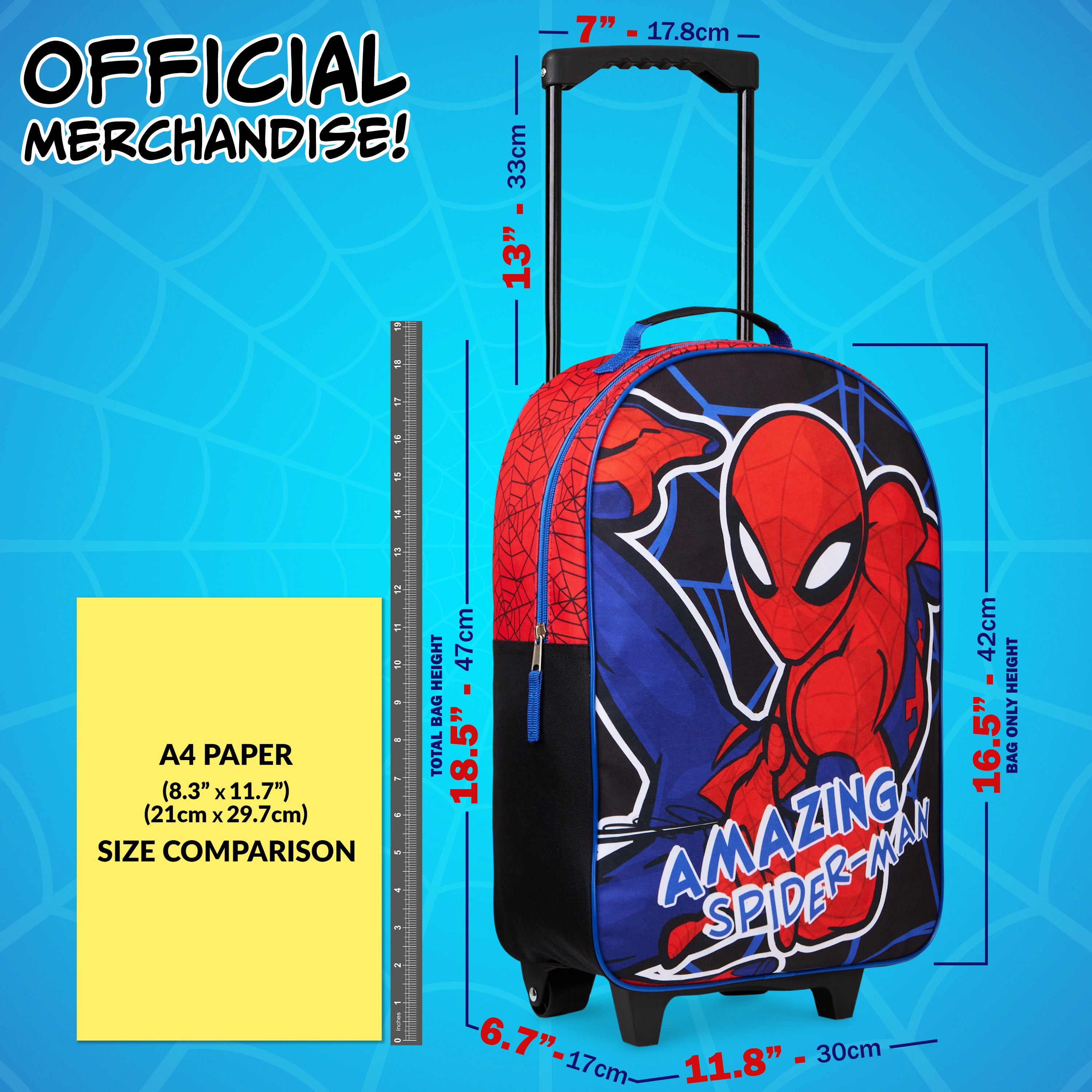 marvel-spider-man-valise-enfant-trolley-47-cm image 2