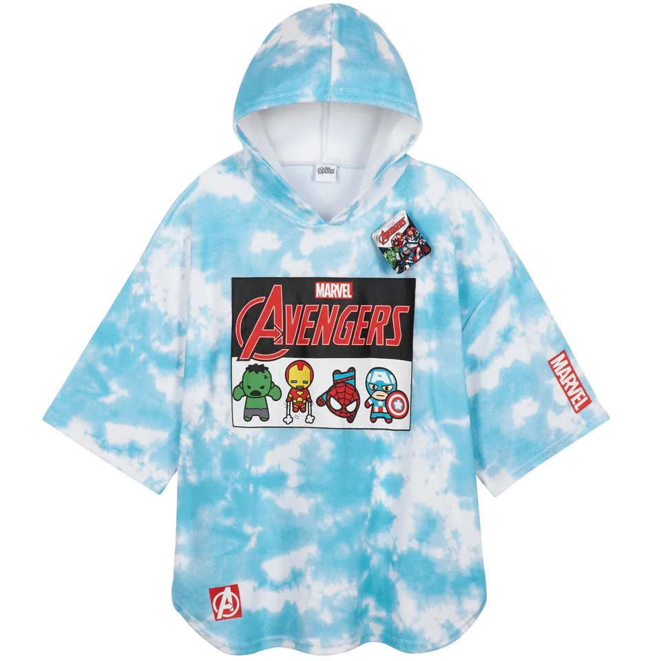 marvel-avengers-poncho-serviette-capuche-10-13-ans image 1
