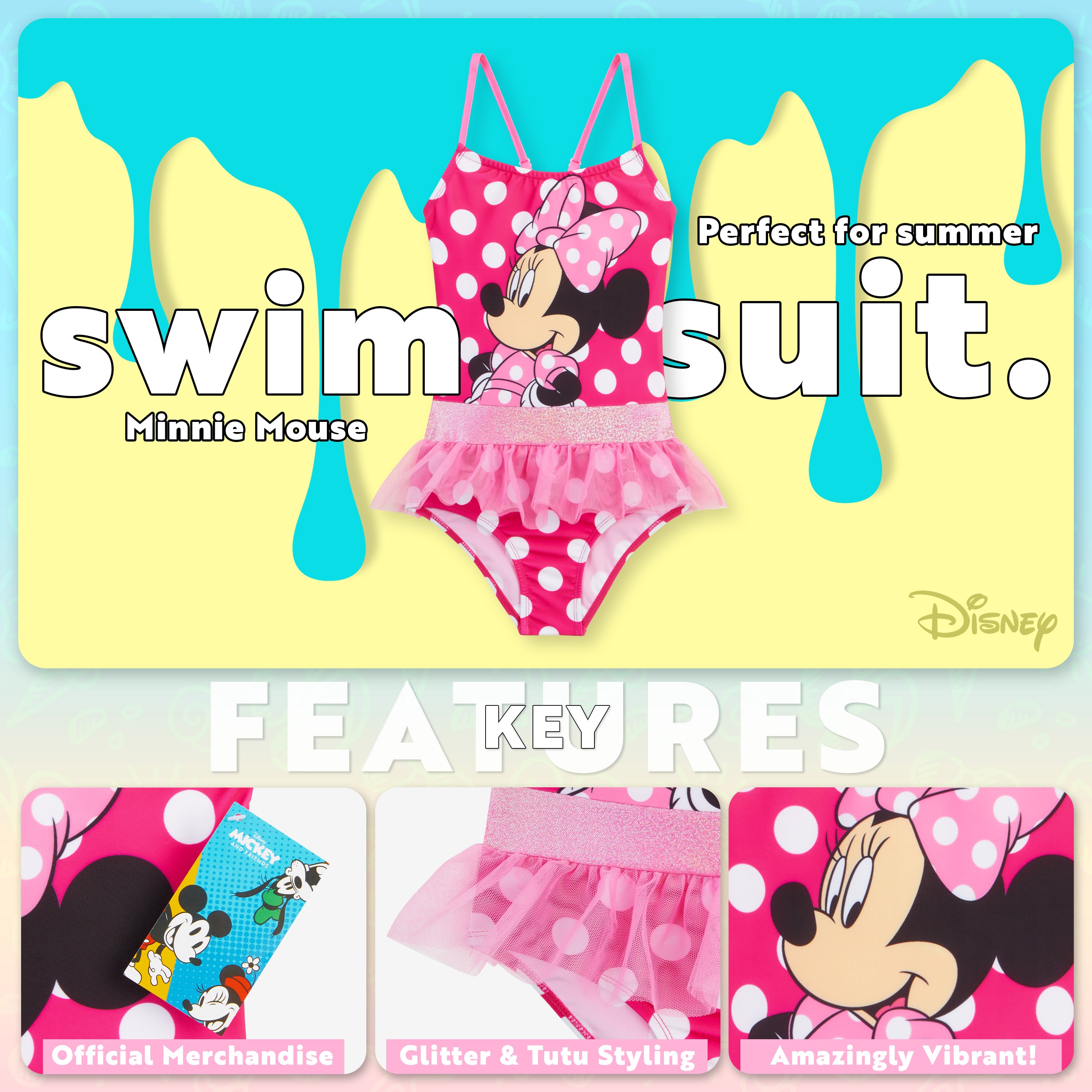 disney-minnie-maillot-de-bain-fille-une-pi-ce-2-6-ans image 3