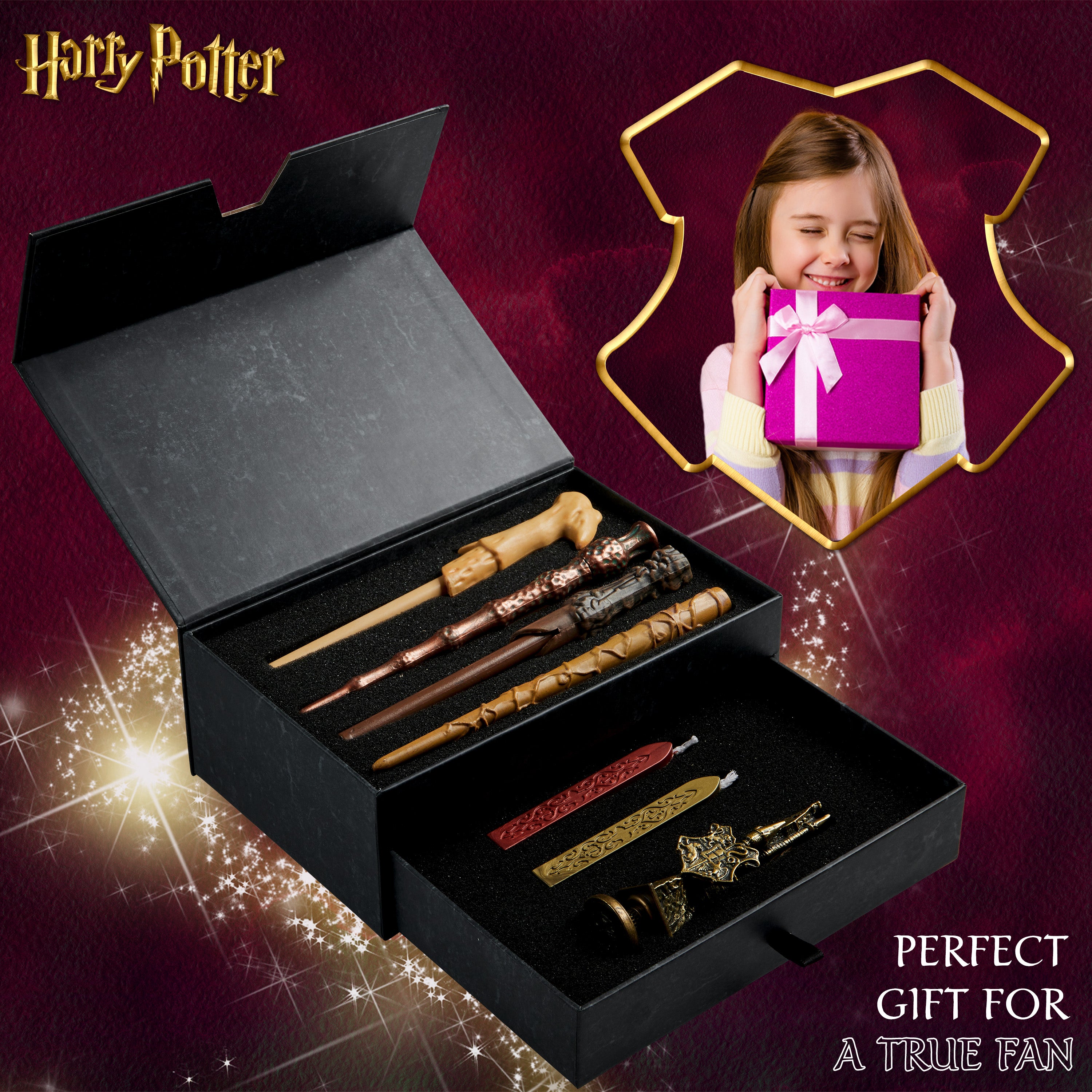 get-trend-harry-potter-coffret-criture-baguettes-lettres image 2